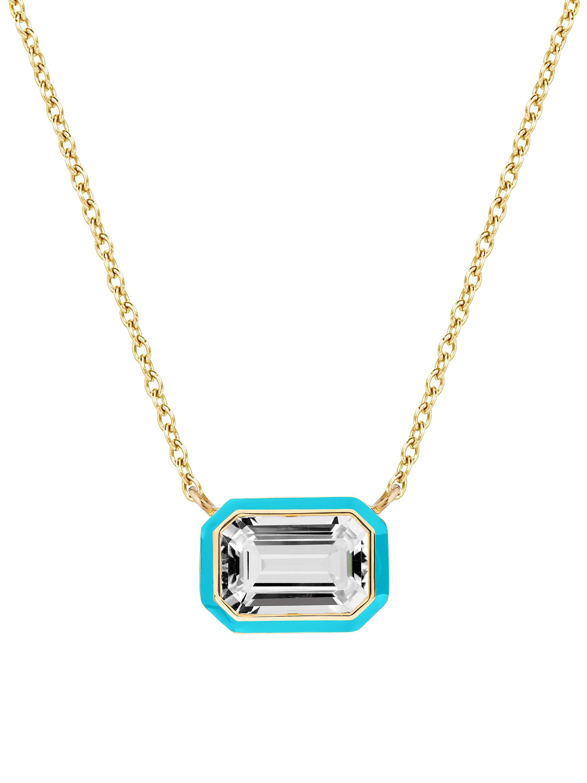 Goshwara Women's Queen 18K Yellow Gold, Rock Crystal, & Enamel Pendant Necklace