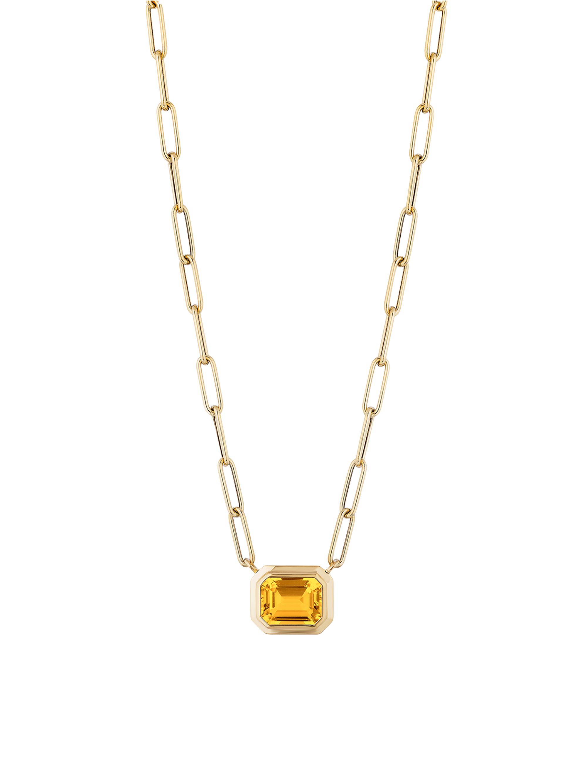 Goshwara Women's Manhattan 18K Gold & Citrine Pendant Necklace - Yellow Gold