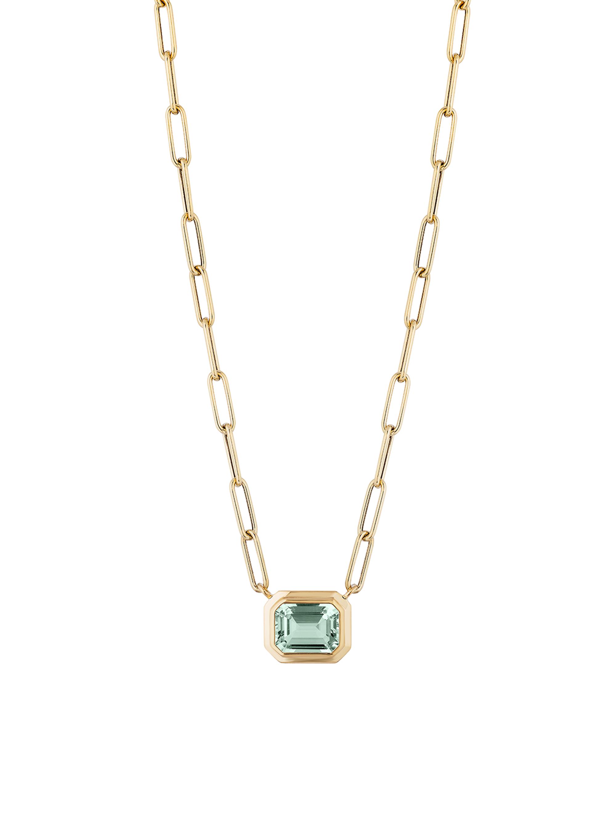 Goshwara Women's Manhattan 18K Yellow Gold & Prasiolite Pendant Necklace - Yellow Gold