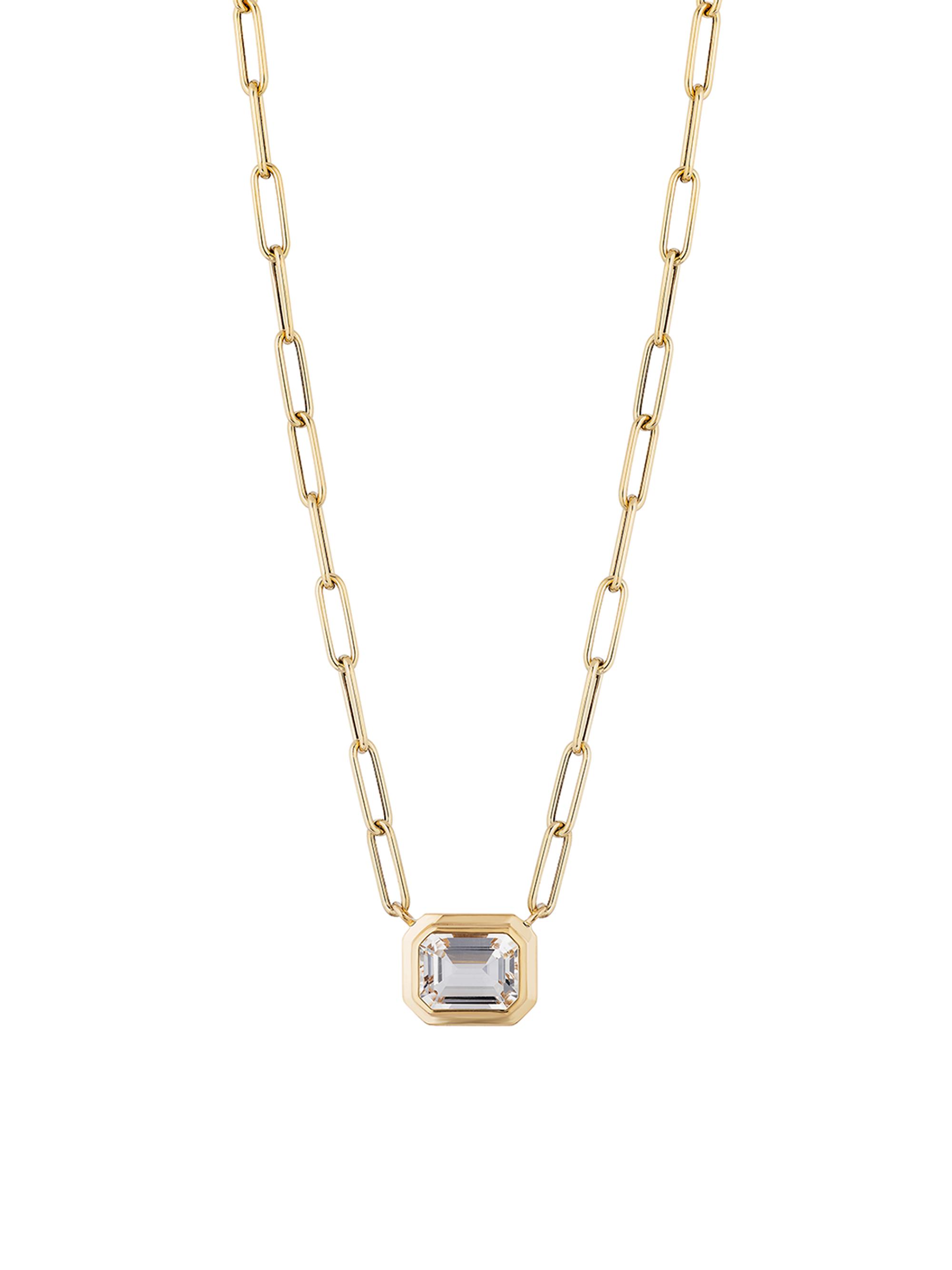 Goshwara Women's Manhattan 18K Yellow Gold & Rock Crystal Pendant Necklace - Yellow Gold