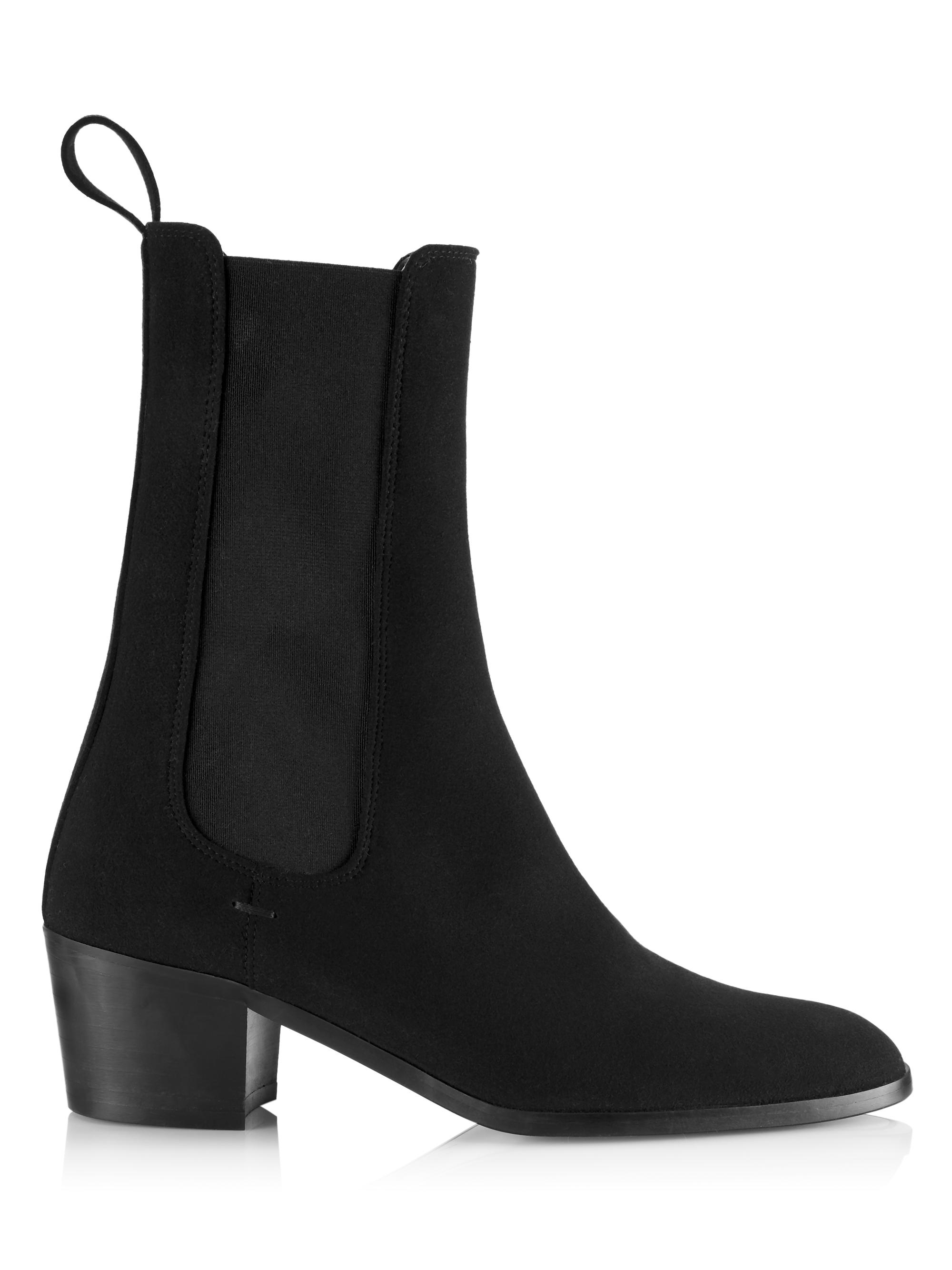 Aera Women's Elsa Vegan Suede Chelsea Boots - Black Suede