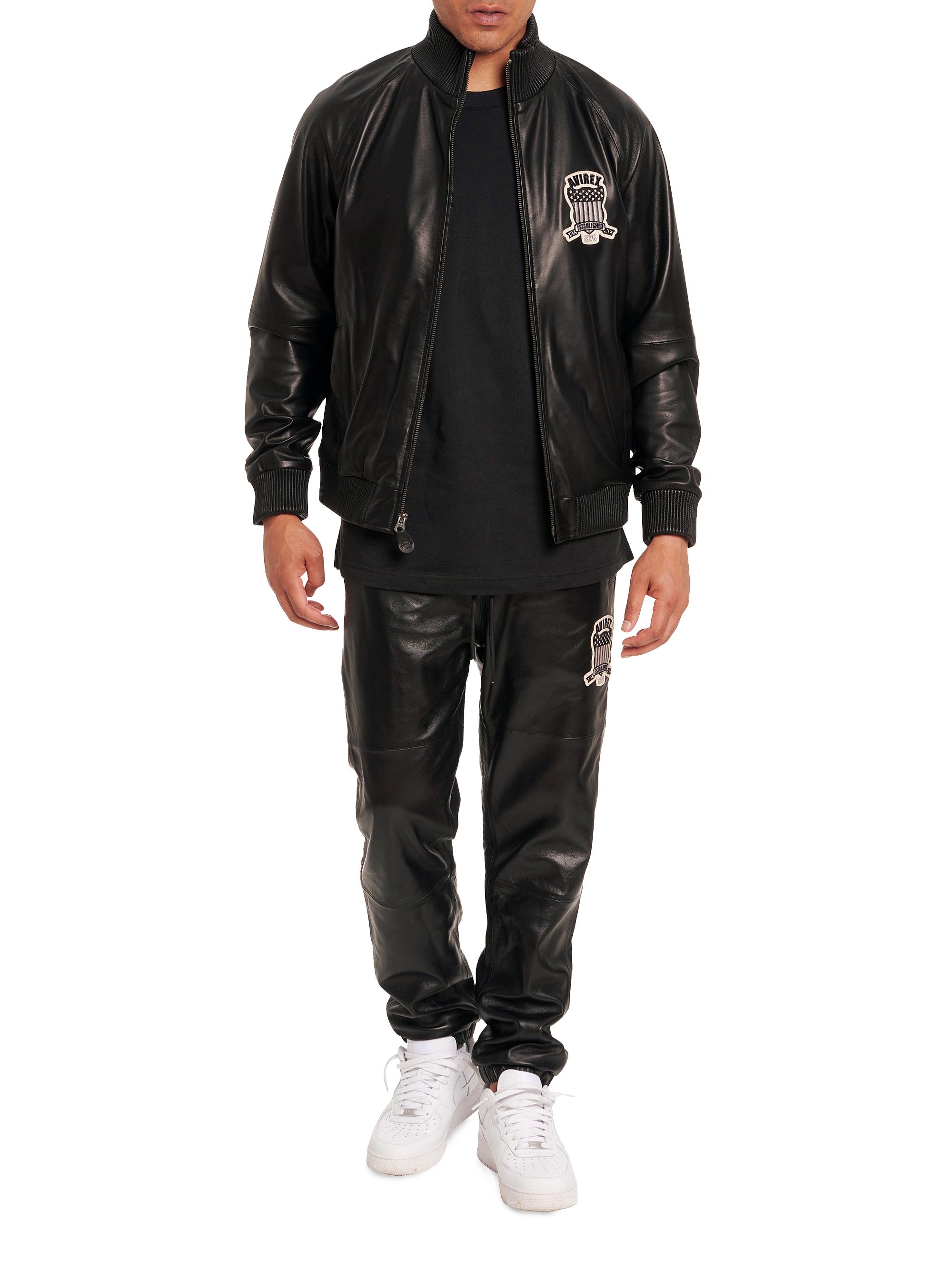 Avirex Leather Logo Track Pants | Saks Fifth Avenue