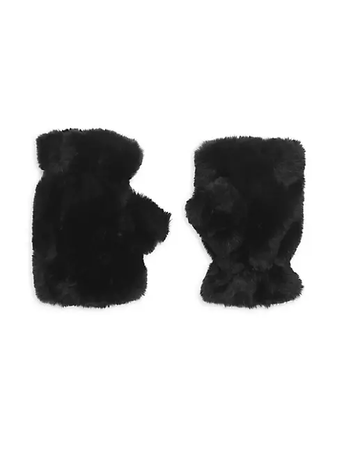 Shop Apparis Ariel Faux Fur Fingerless Gloves | Saks Fifth Avenue | T-Shirts
