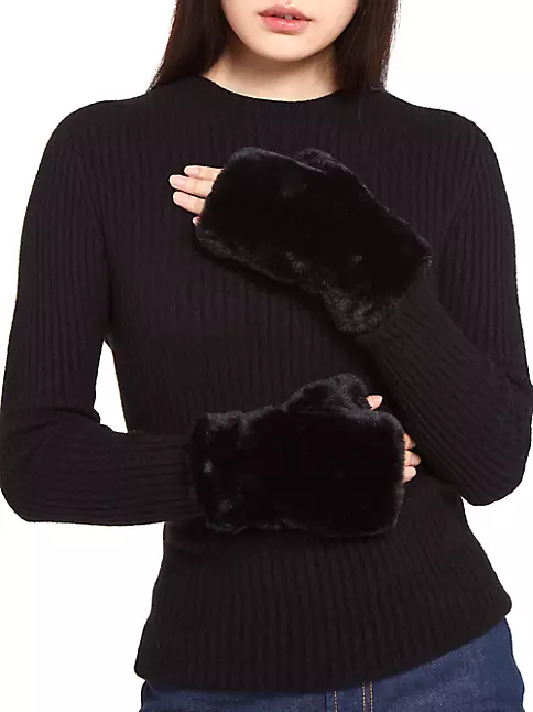 | Apparis Faux Ariel Shop Fifth Avenue Fur Gloves Fingerless Saks