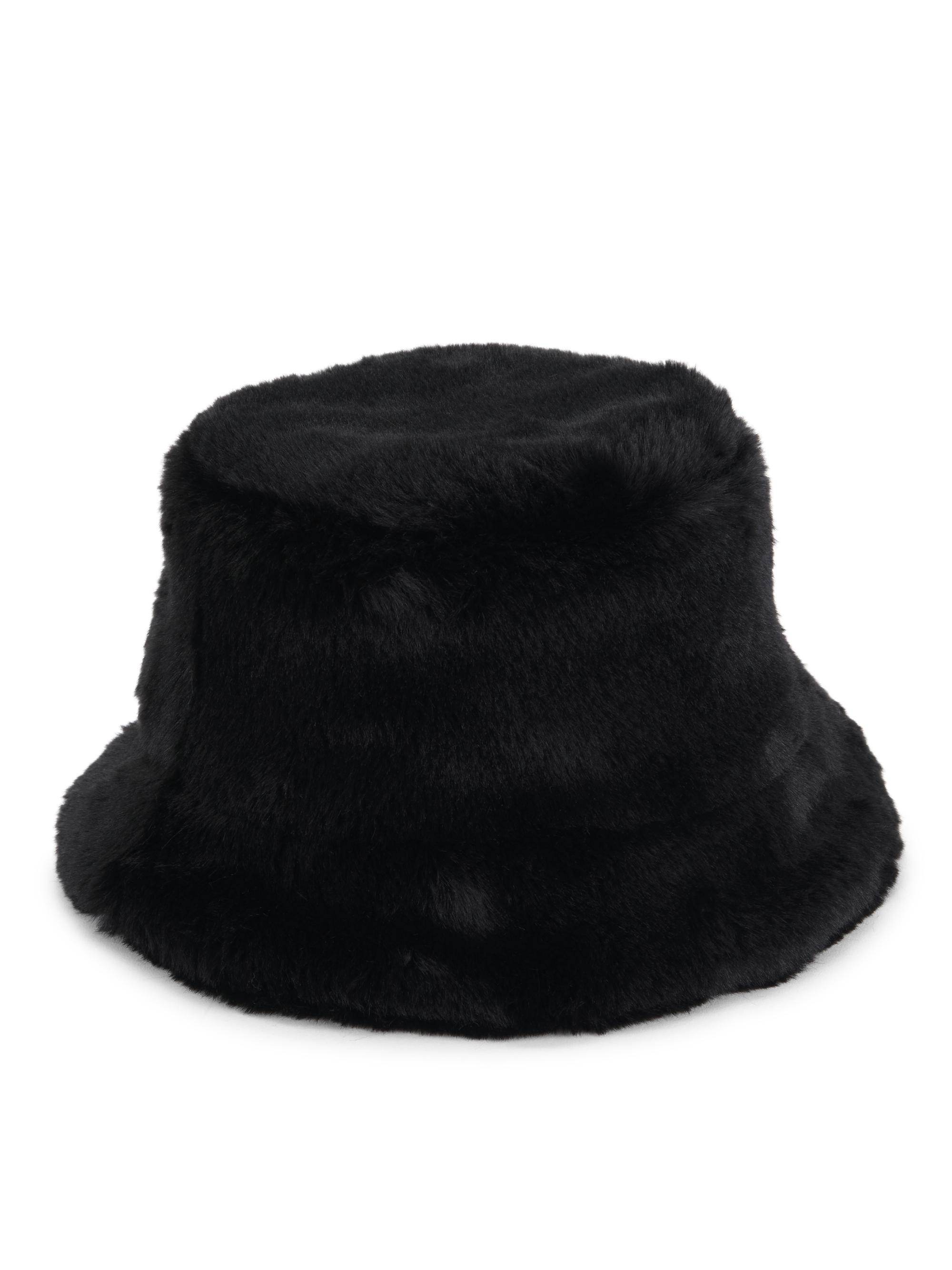 Apparis Women's Gilly Koba Faux Fur Bucket Hat - Noir