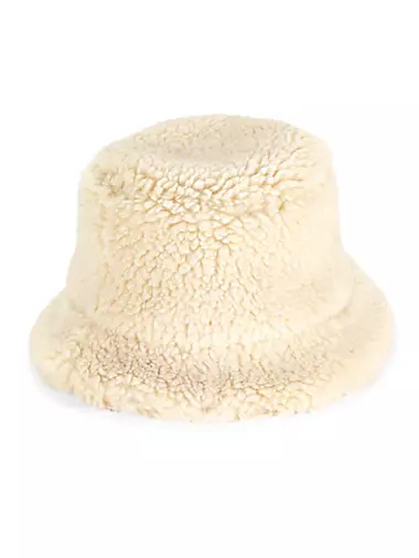 Gilly Cannaba Faux Shearling Bucket Hat