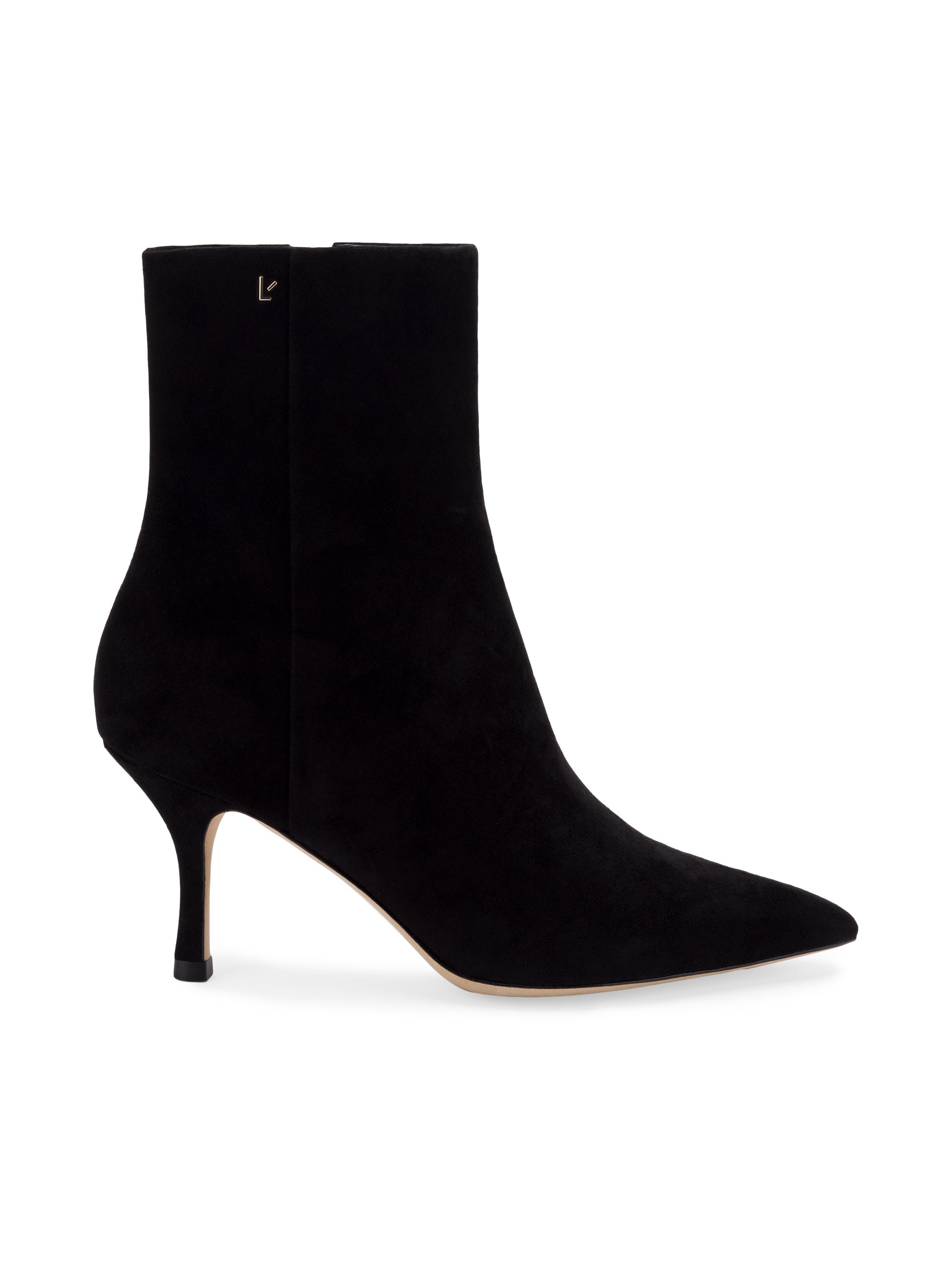 Larroudé Women's Mini Kate Suede Ankle Boots - Black