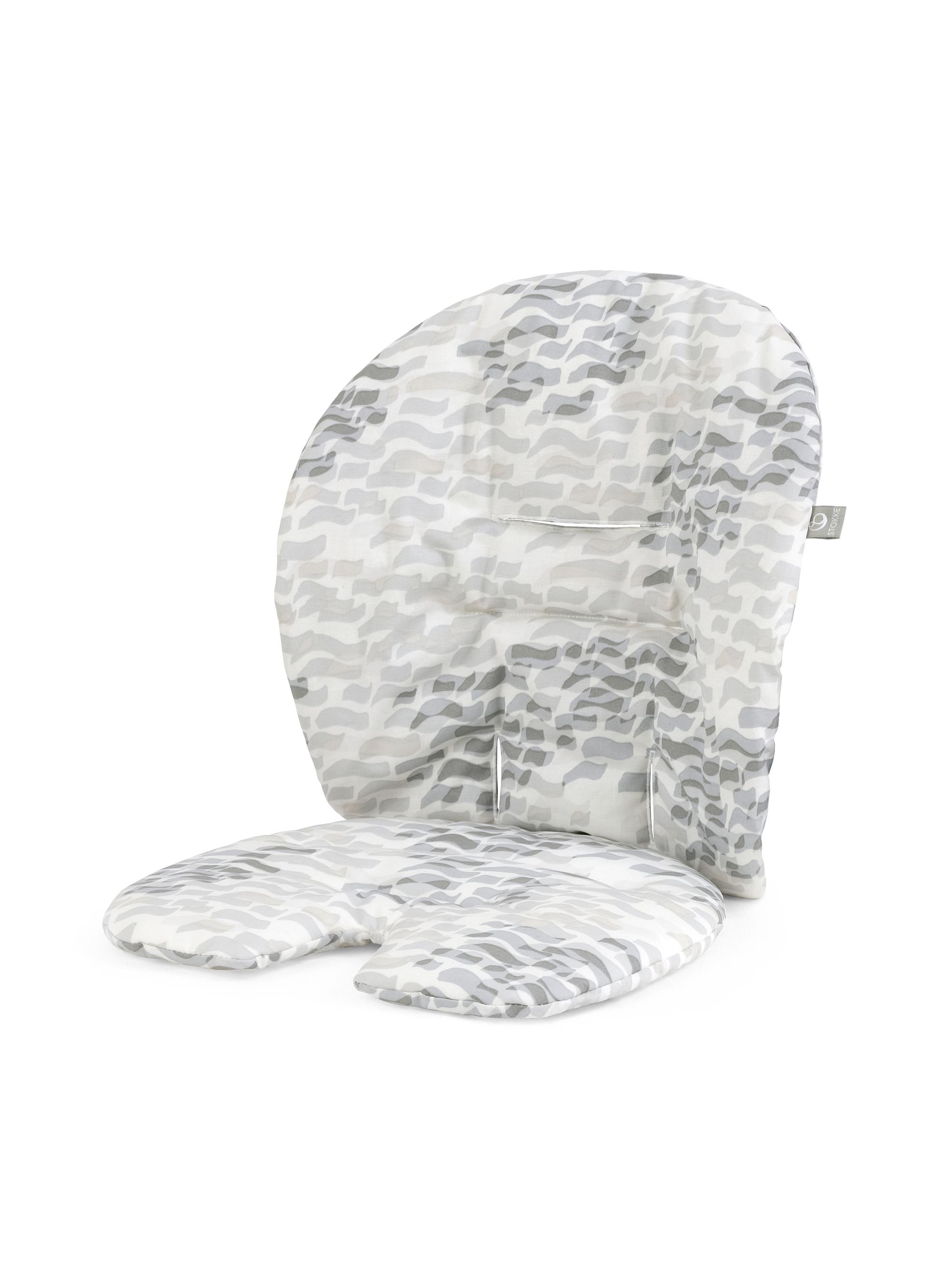 Stokke Steps Baby Set High Chair Cushion - Grey Waves