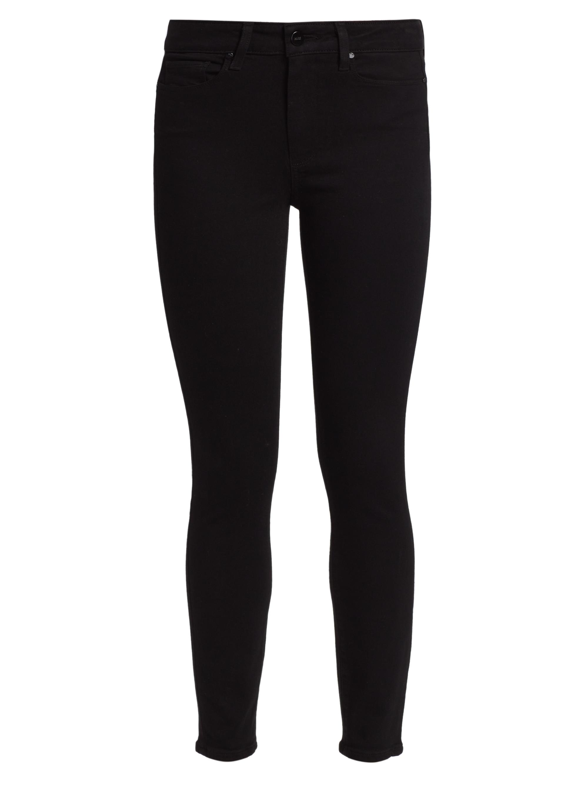 Paige Women's Hoxton High-Rise Ultra-Skinny Ankle Jeans - Black Shadow