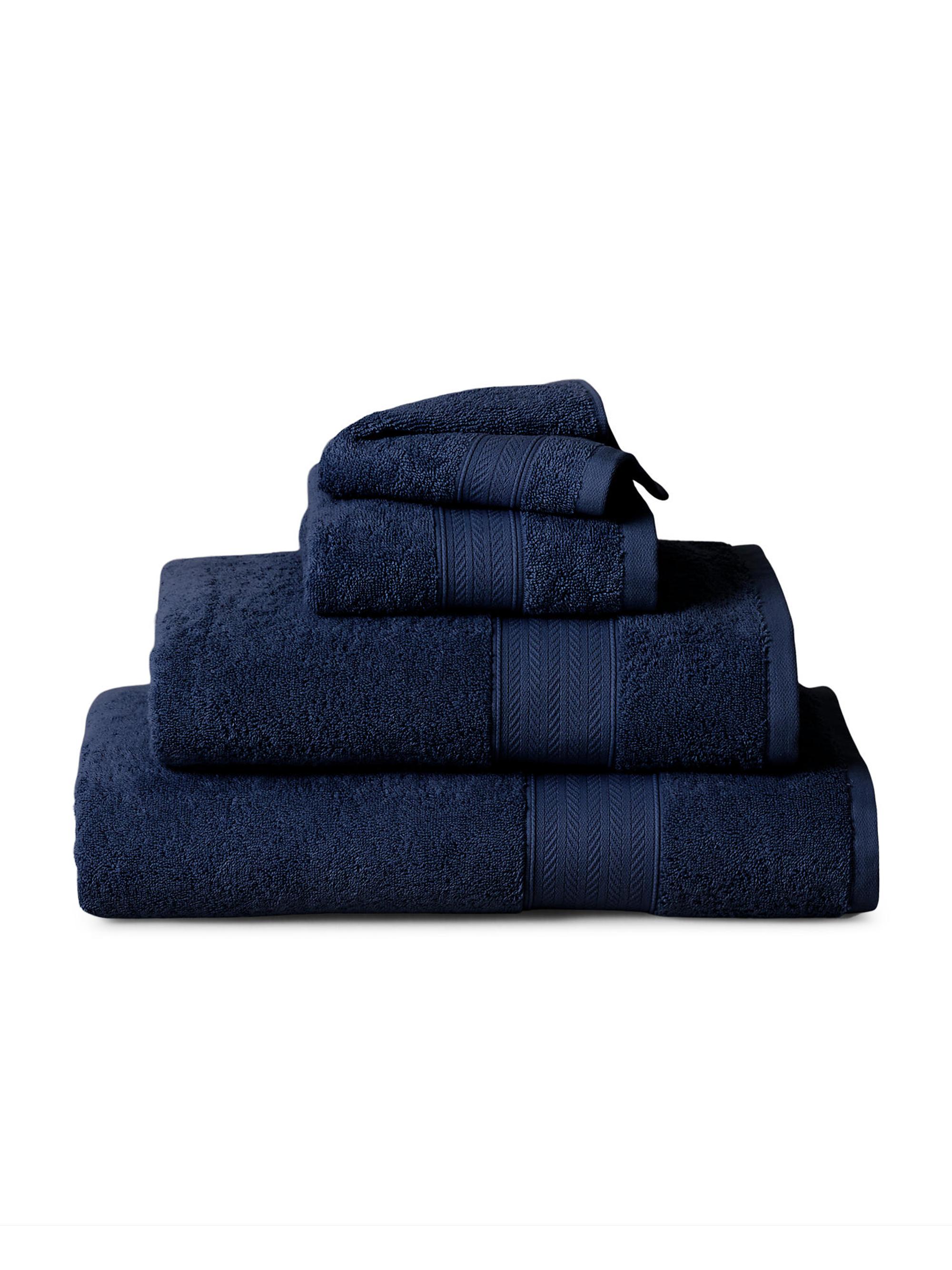 Ralph Lauren Dawson Cotton Wash Towel - Navy