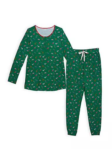 Shop Magnetic Me Little Kid's & Kid's 2-Piece Jungle Bells Pajama Set