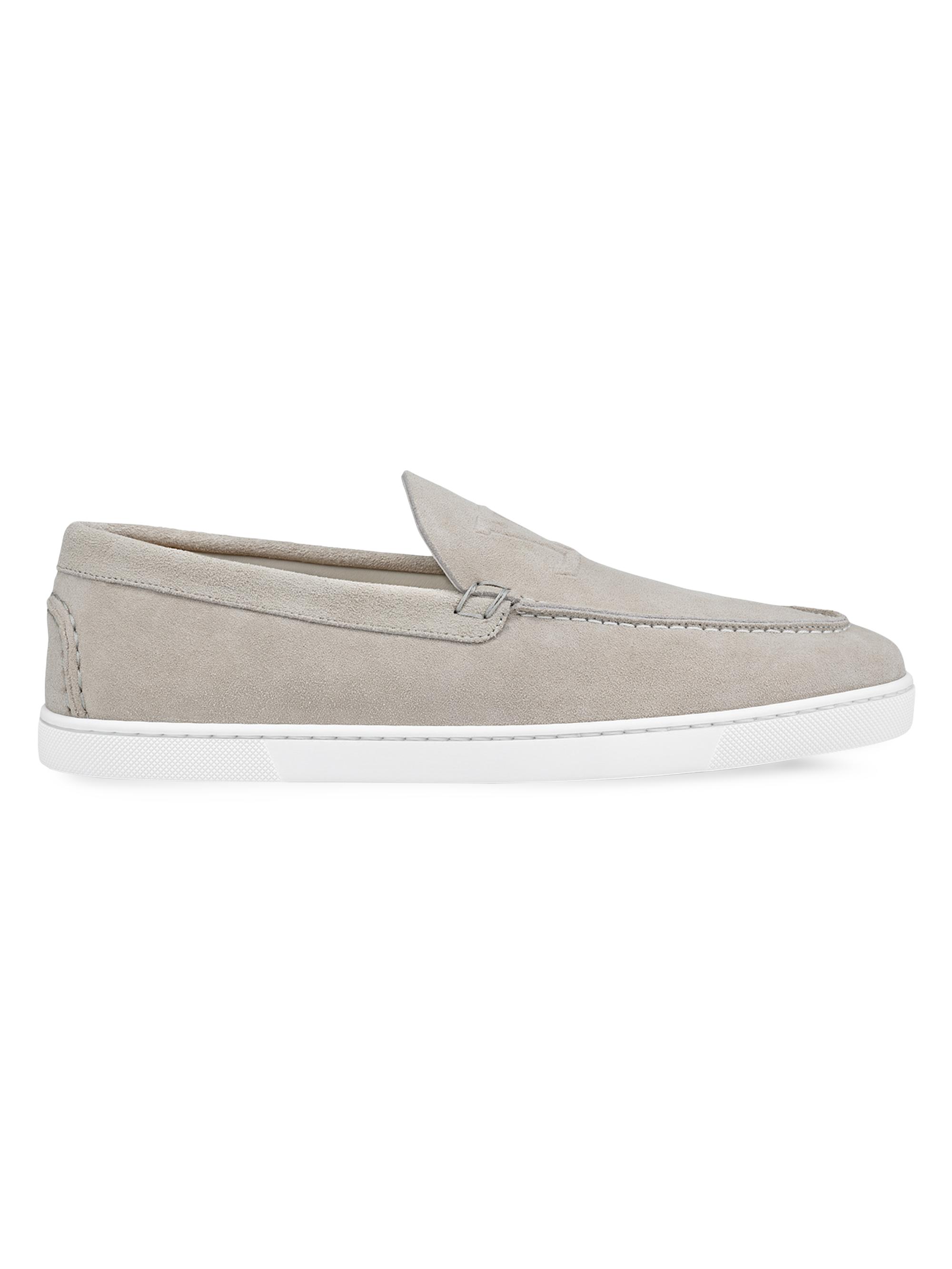 Christian Louboutin Men's Varsiboat Suede Shoes - Marine