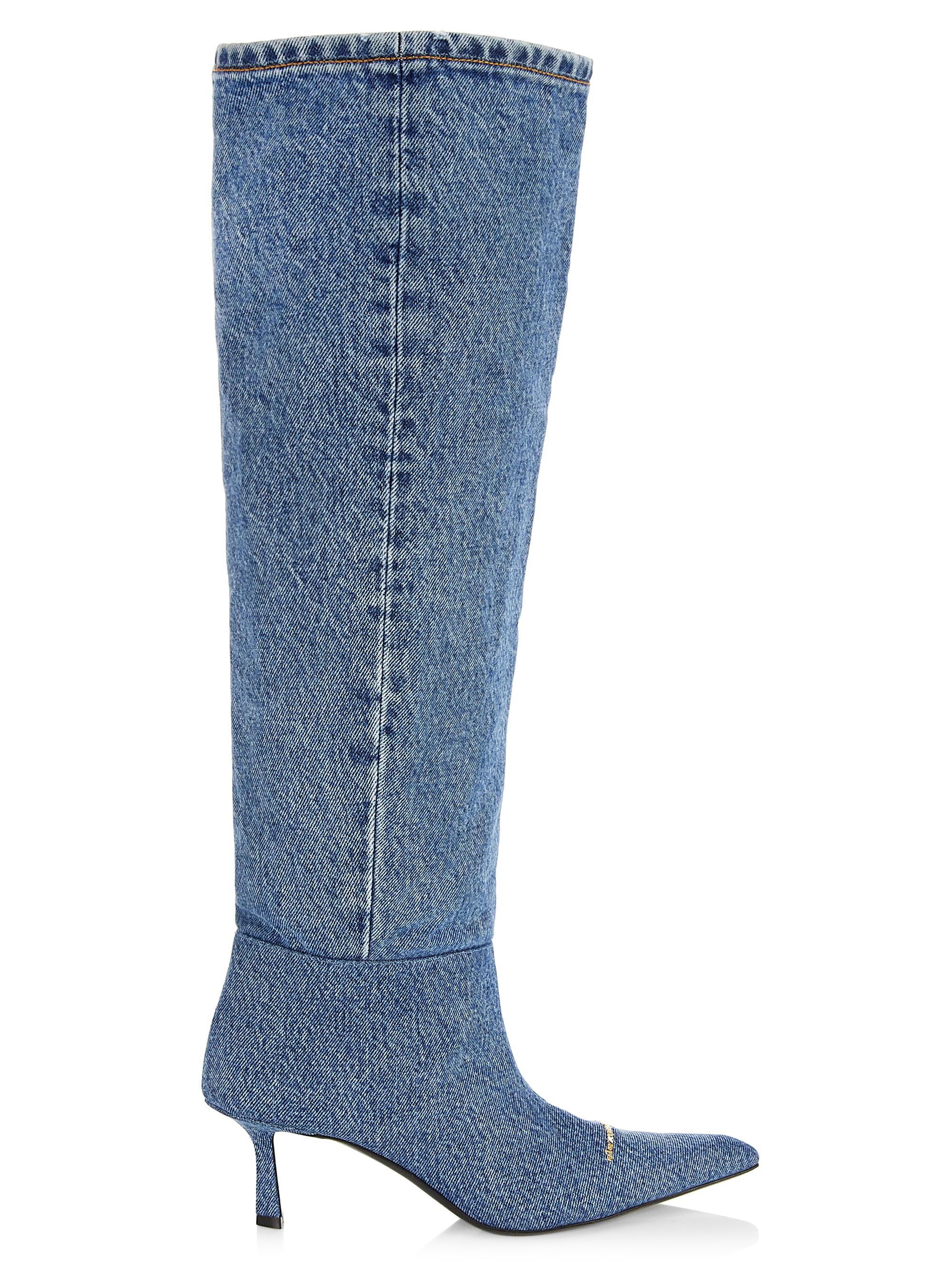 90mm Ririo Denim Tall Boots