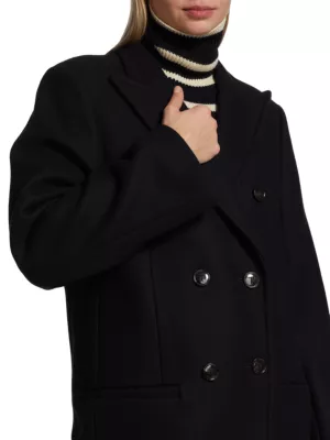 Toogood The Acrobat double-breasted coat - Black