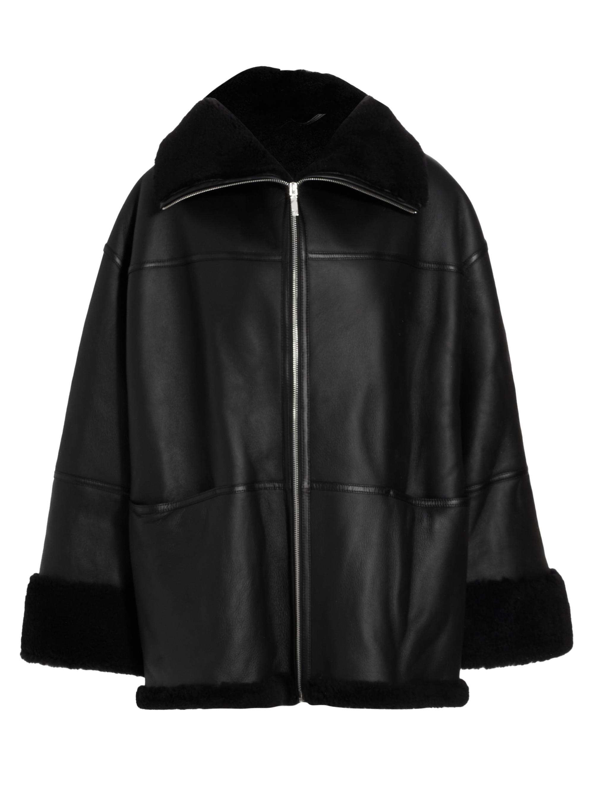 Toteme Women's Signature Shearling Jacket - Black