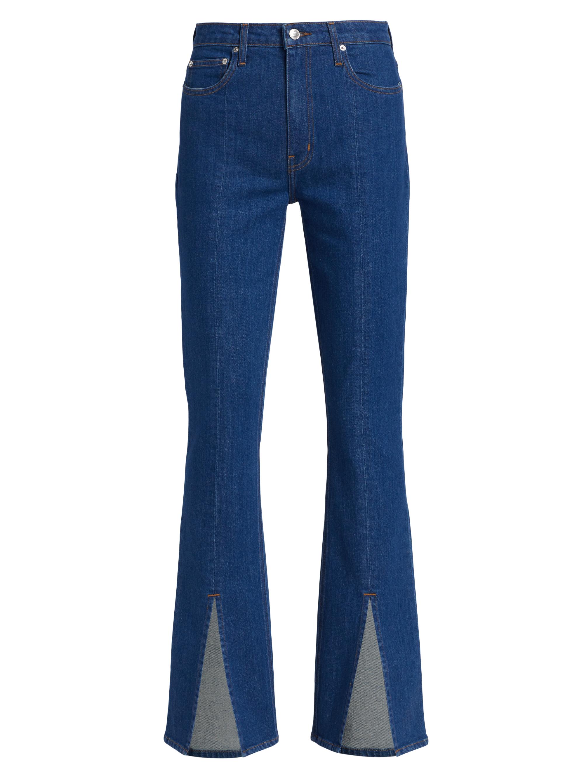 Derek Lam 10 Crosby Lucia High-Rise Slit Flare Jeans | Saks Fifth
