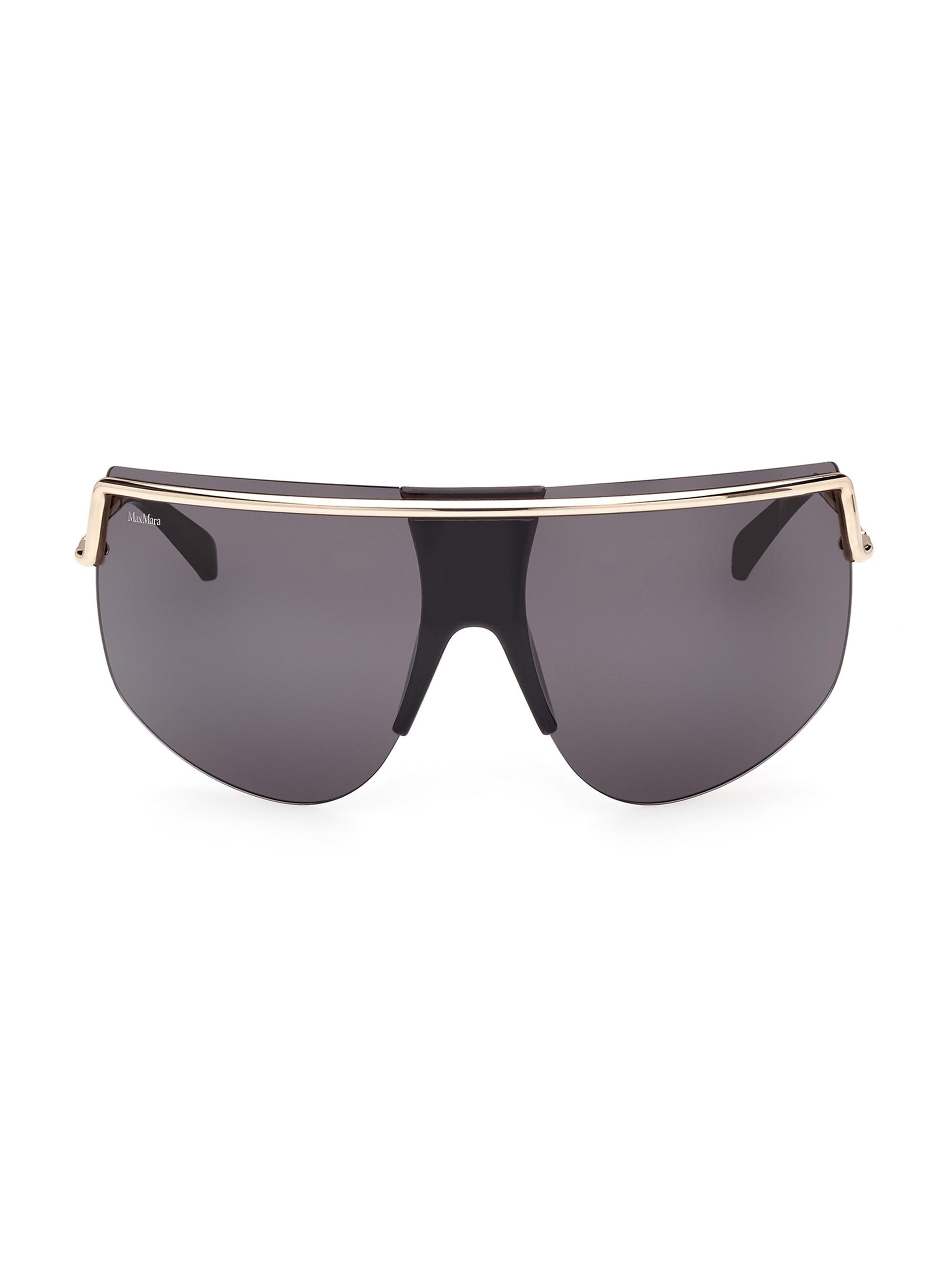 Max Mara Women's Sophie 70MM Shield Sunglasses - Shiny Smoke