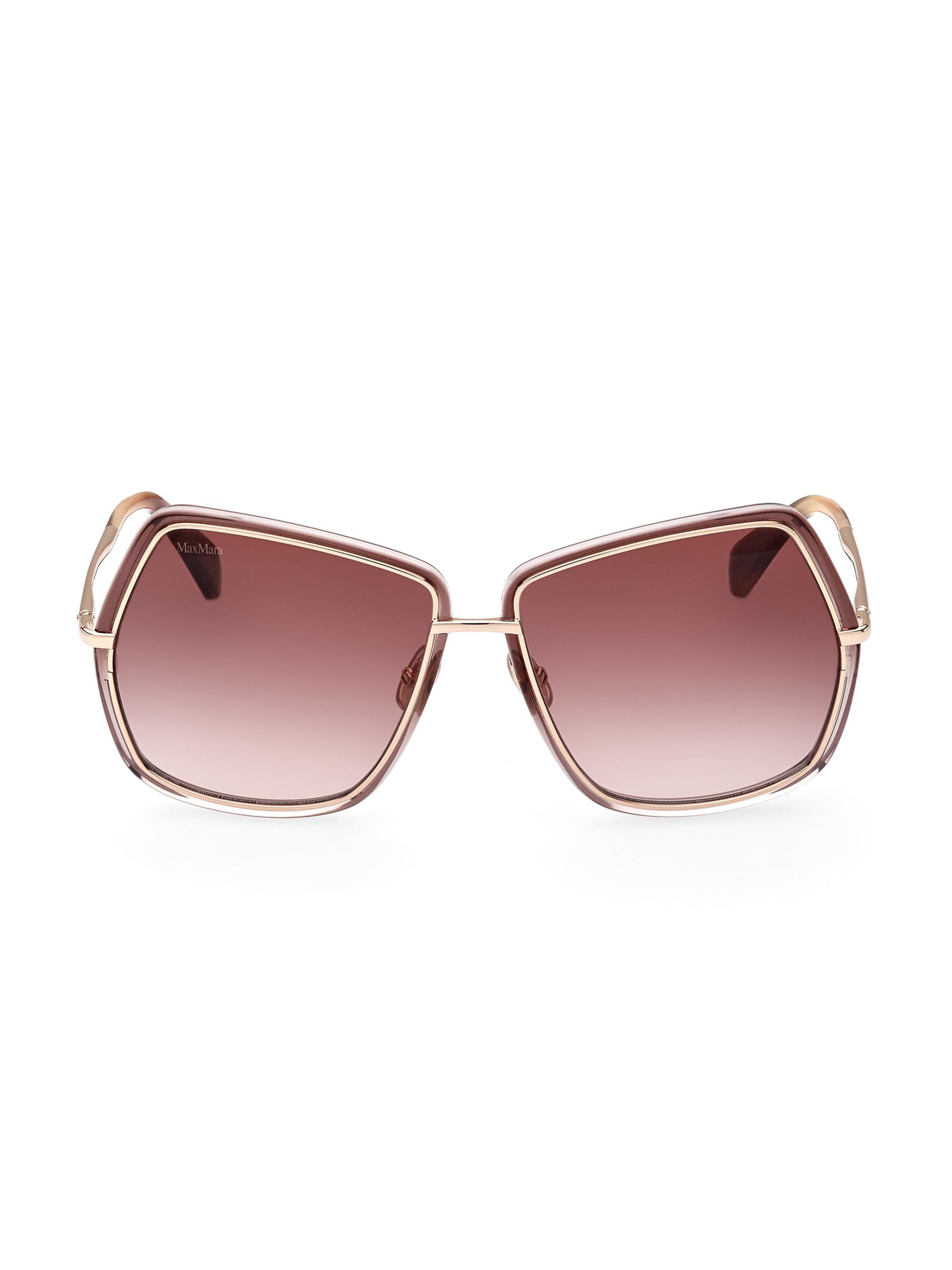 Max Mara Women's Elsa 61MM Geometric Sunglasses - Shiny Rose Gold
