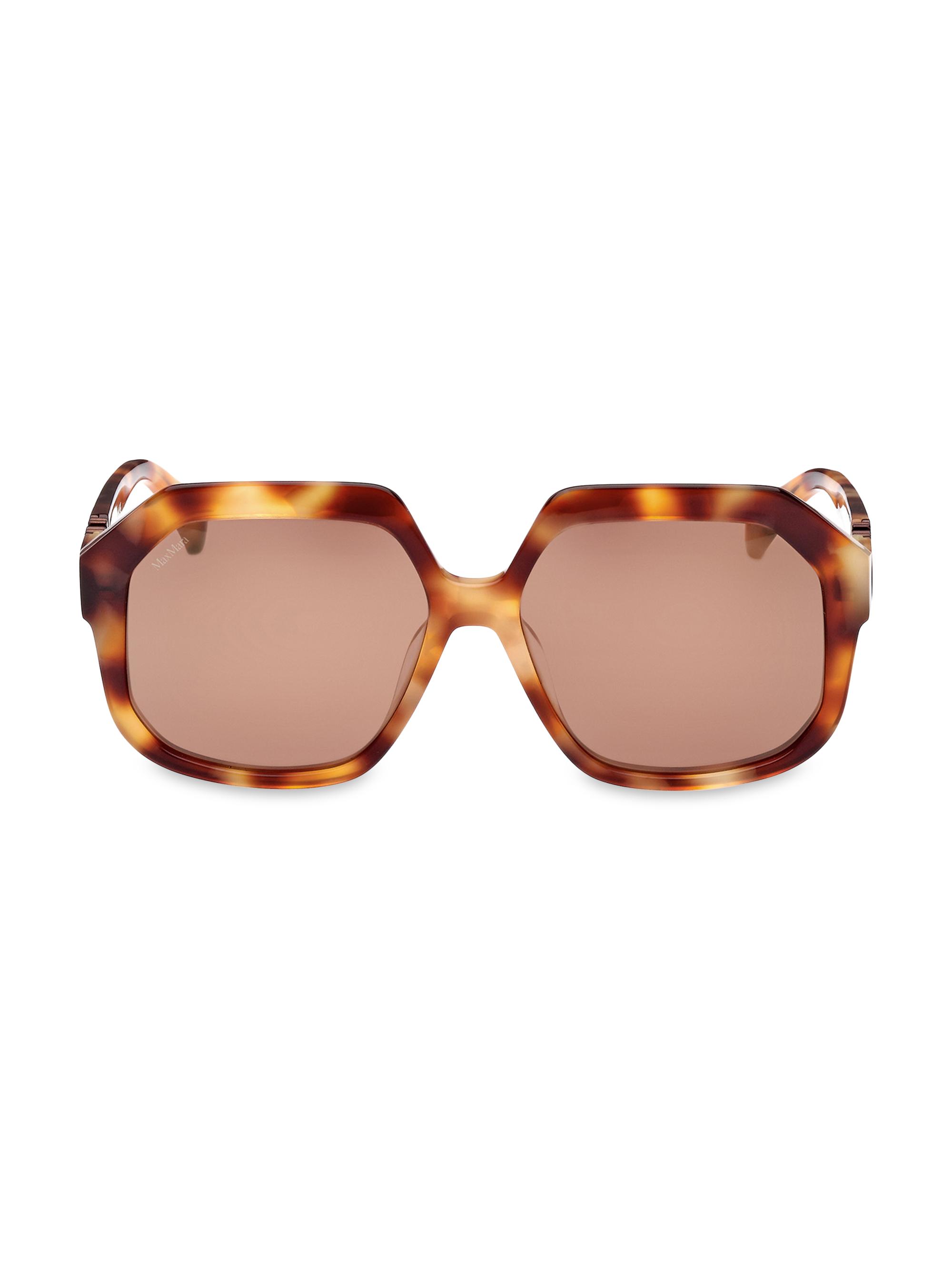 Max Mara Women's Emme 57MM Geometric Sunglasses - Shiny Tokyo