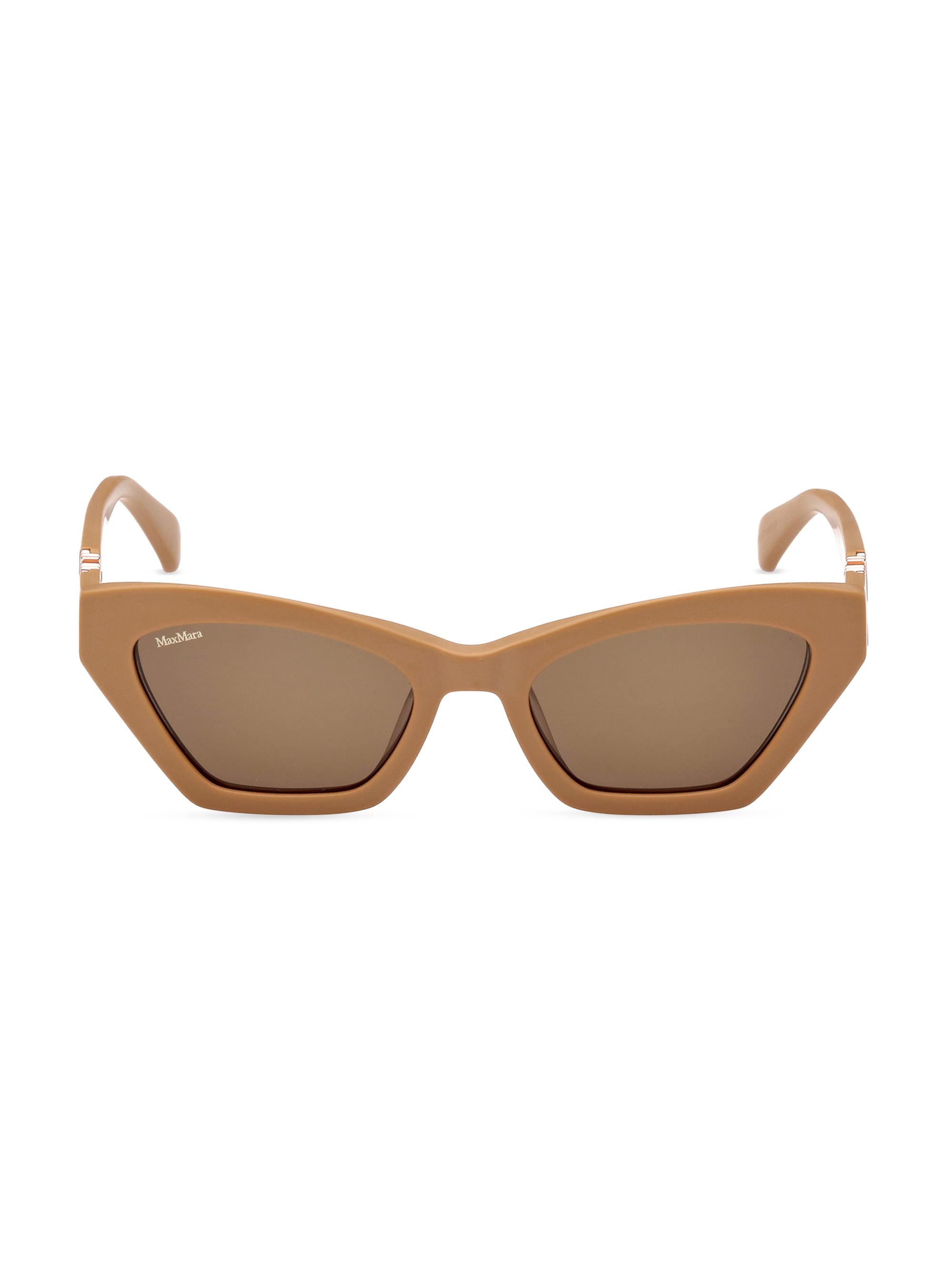 Max Mara Women's Emme 52MM Cat-Eye Sunglasses - Camel