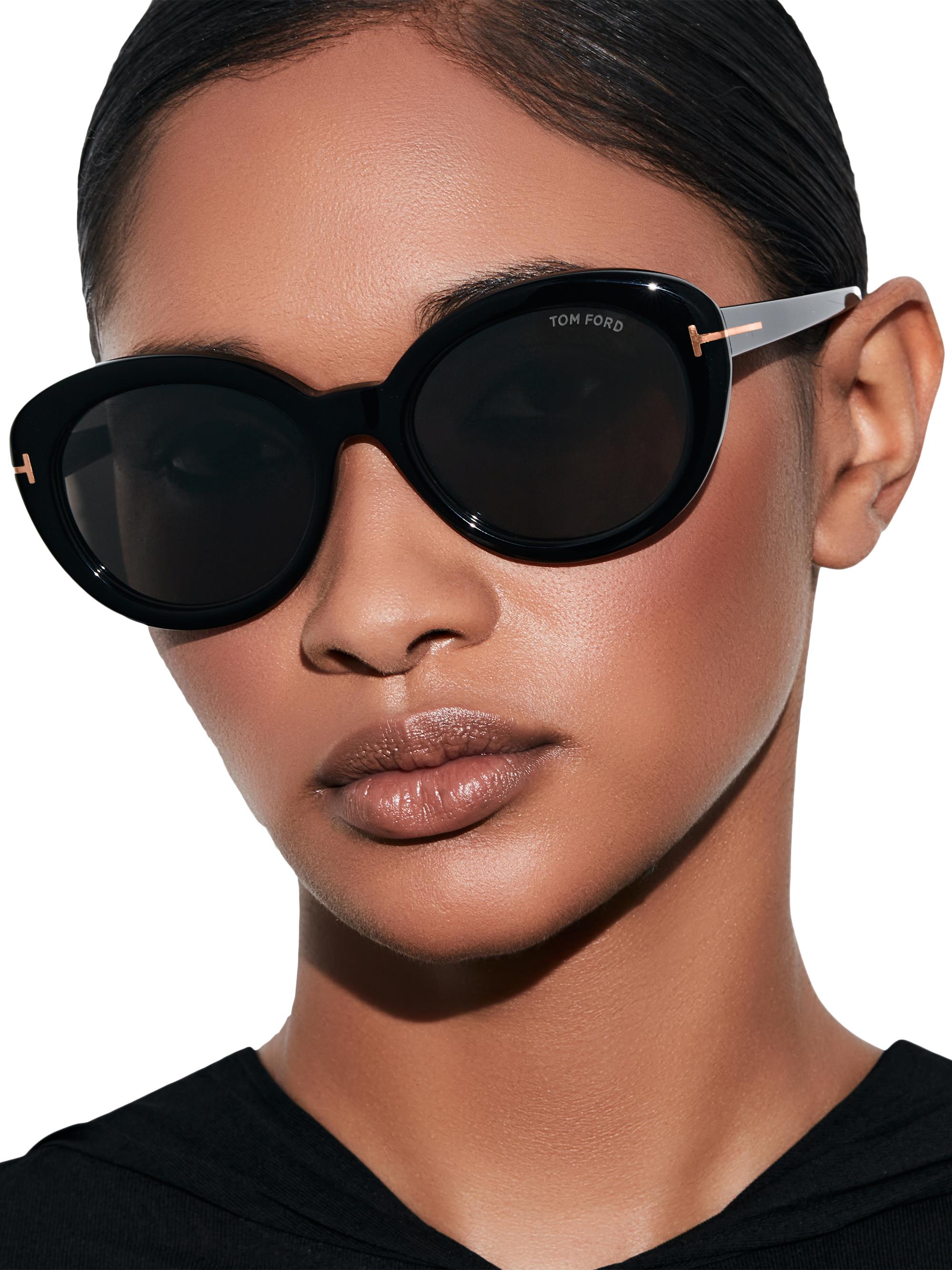 TOM FORD Lily 55MM Cat Eye Sunglasses | Saks Fifth Avenue