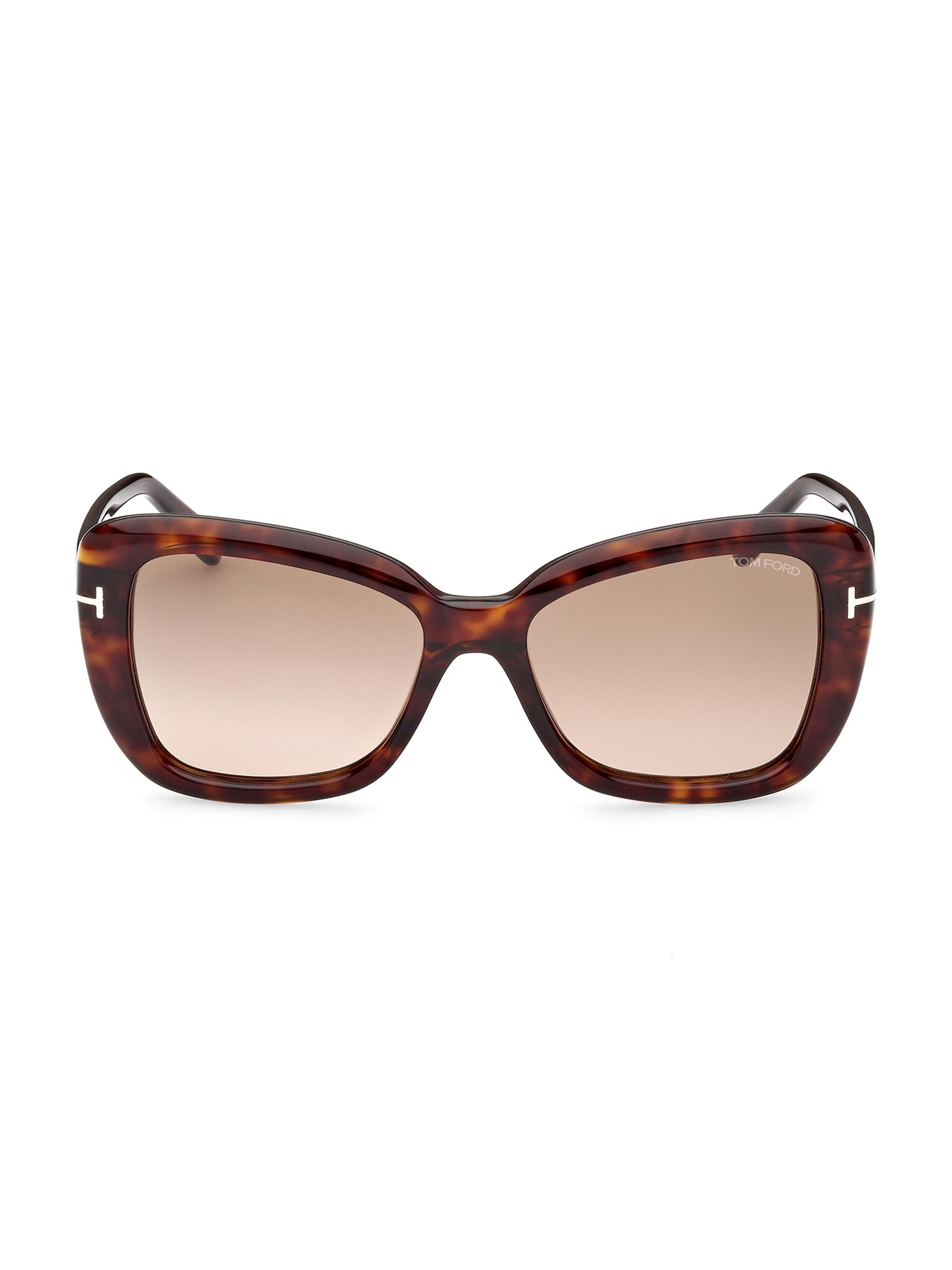 TOM FORD Women's Maeve 55MM Butterfly Sunglasses - Brown