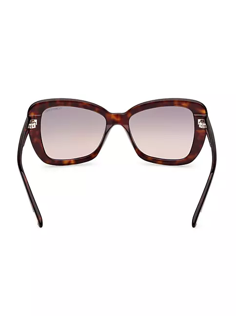 Shop TOM FORD Maeve 55MM Butterfly Sunglasses