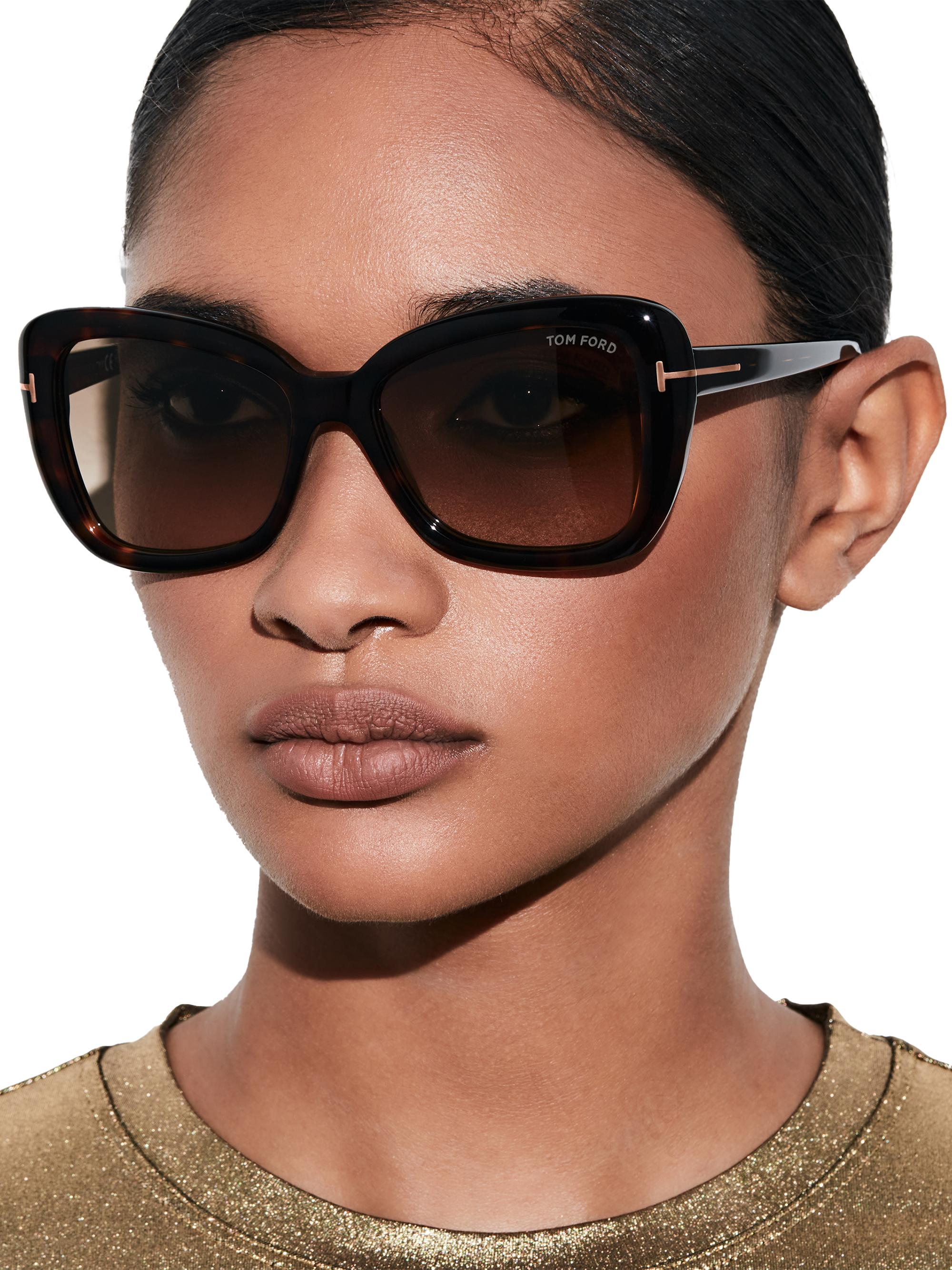 TOM FORD Maeve 55MM Butterfly Sunglasses | Saks Fifth Avenue display picture 1