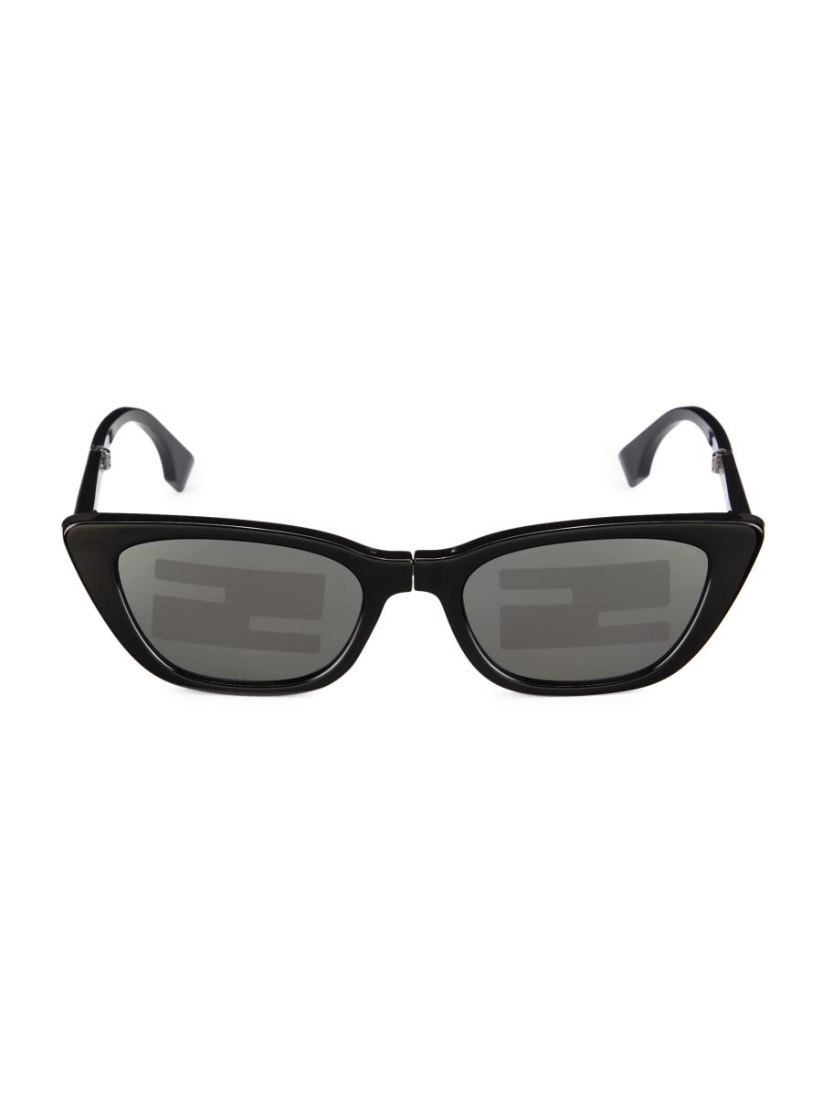 Fendi Baguette 51MM Cat-Eye Sunglasses | Saks Fifth Avenue