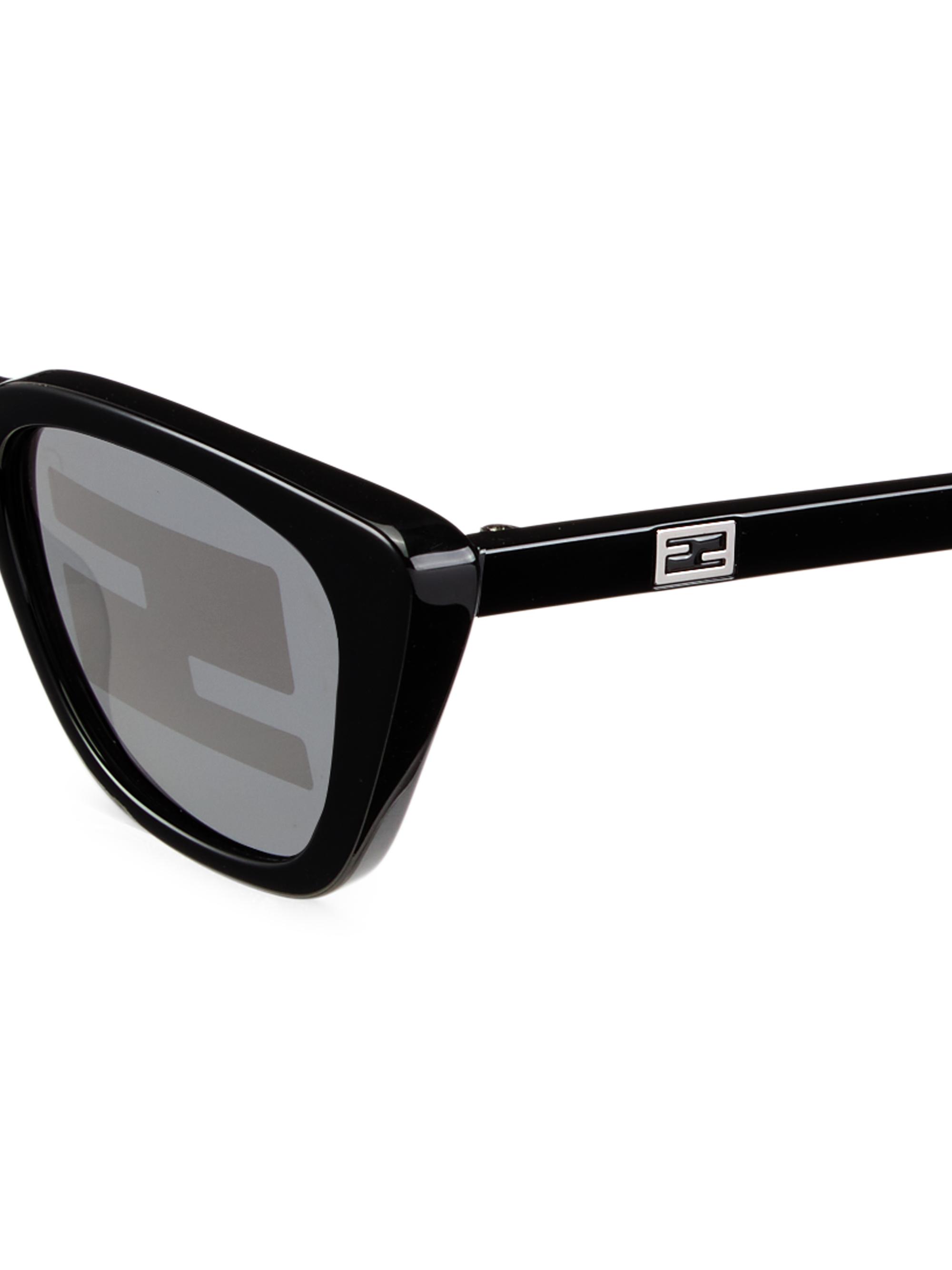 ♡サチ♡FENDIサングラス ブラック Fendi Baguette 51MM Cat-Eye Sunglasses | Saks Fifth Avenue