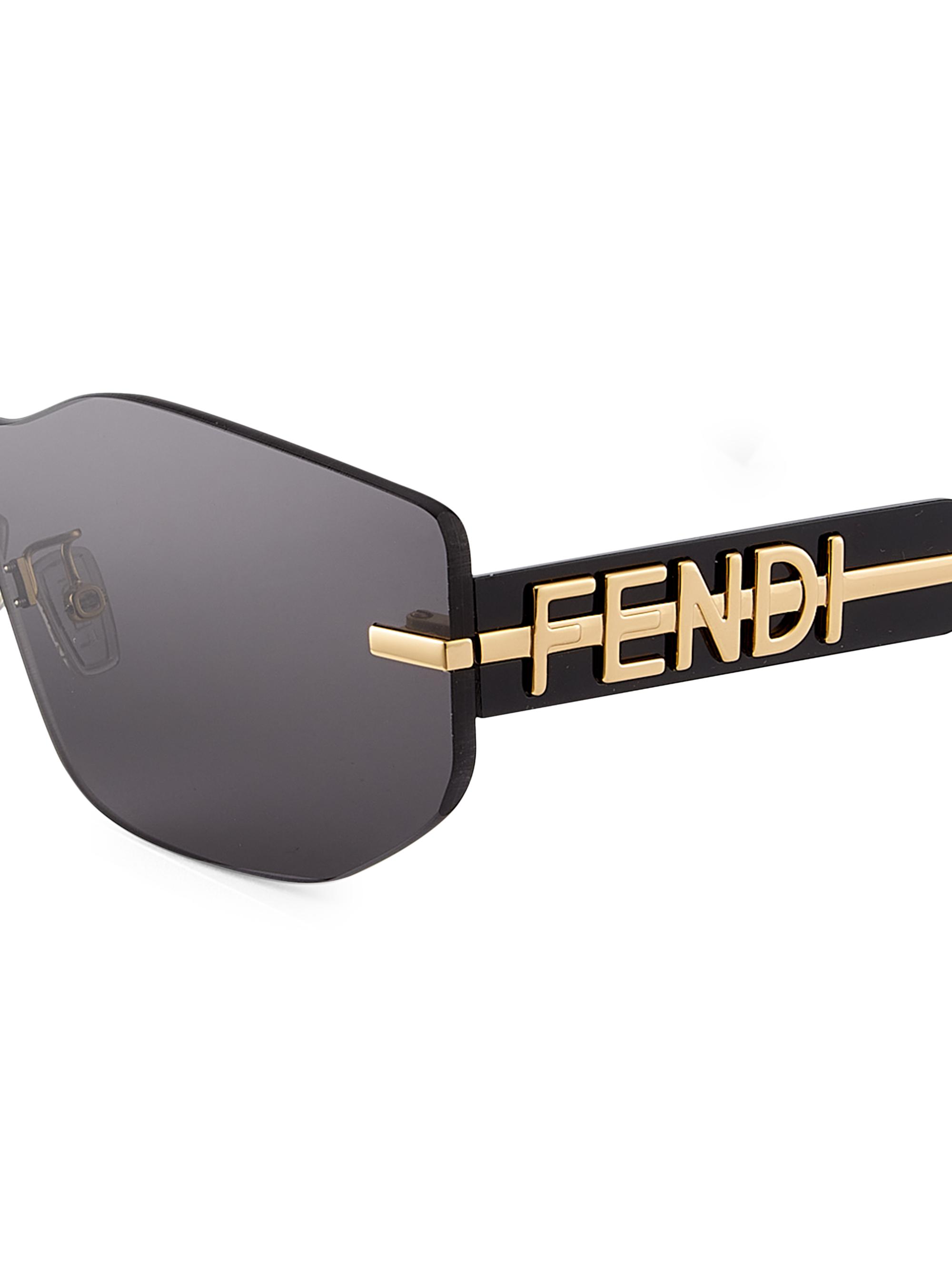 Fendi Fendigraphy Shield Sunglasses | Saks Fifth Avenue