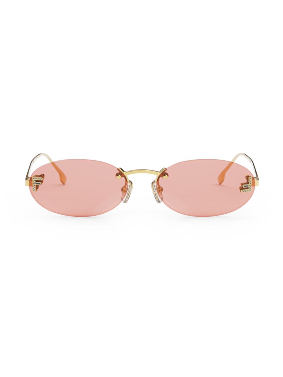 Fendi Fendi First 54MM Oval Sunglasses | Saks Fifth Avenue