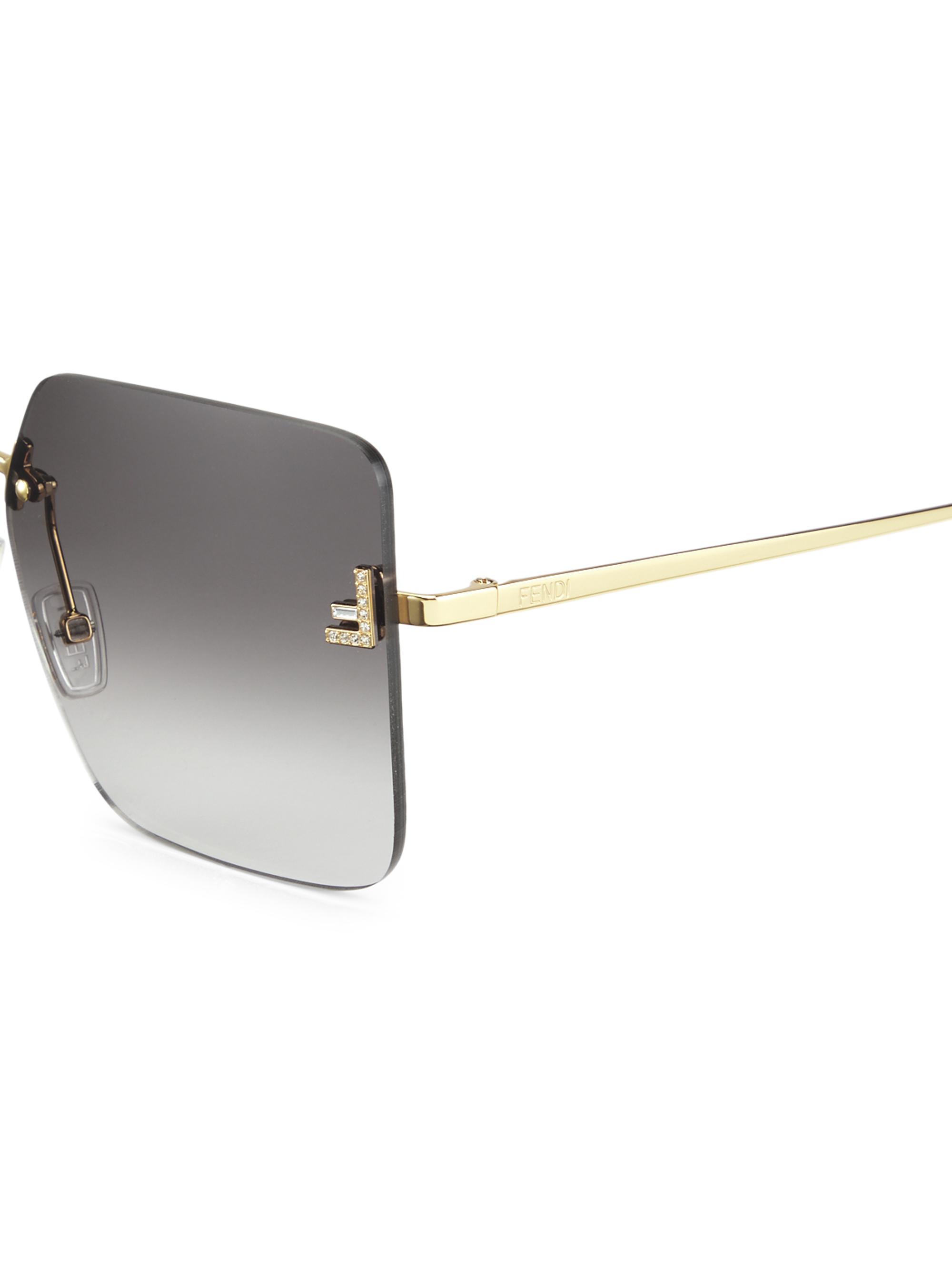Fendi 59MM Square Sunglasses | Saks Fifth Avenue