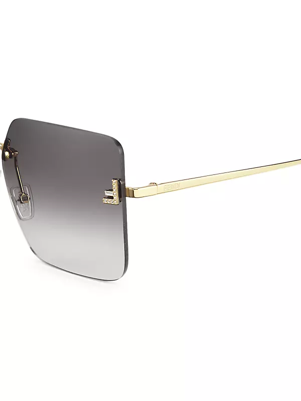 Shop Fendi 59MM Square Sunglasses | Saks Fifth Avenue