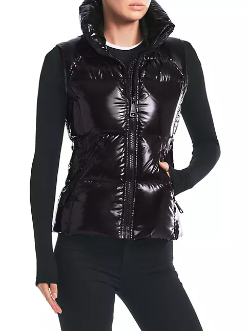 Glossy Sleeveless Puffer Jacket - Women - Ready-to-Wear
