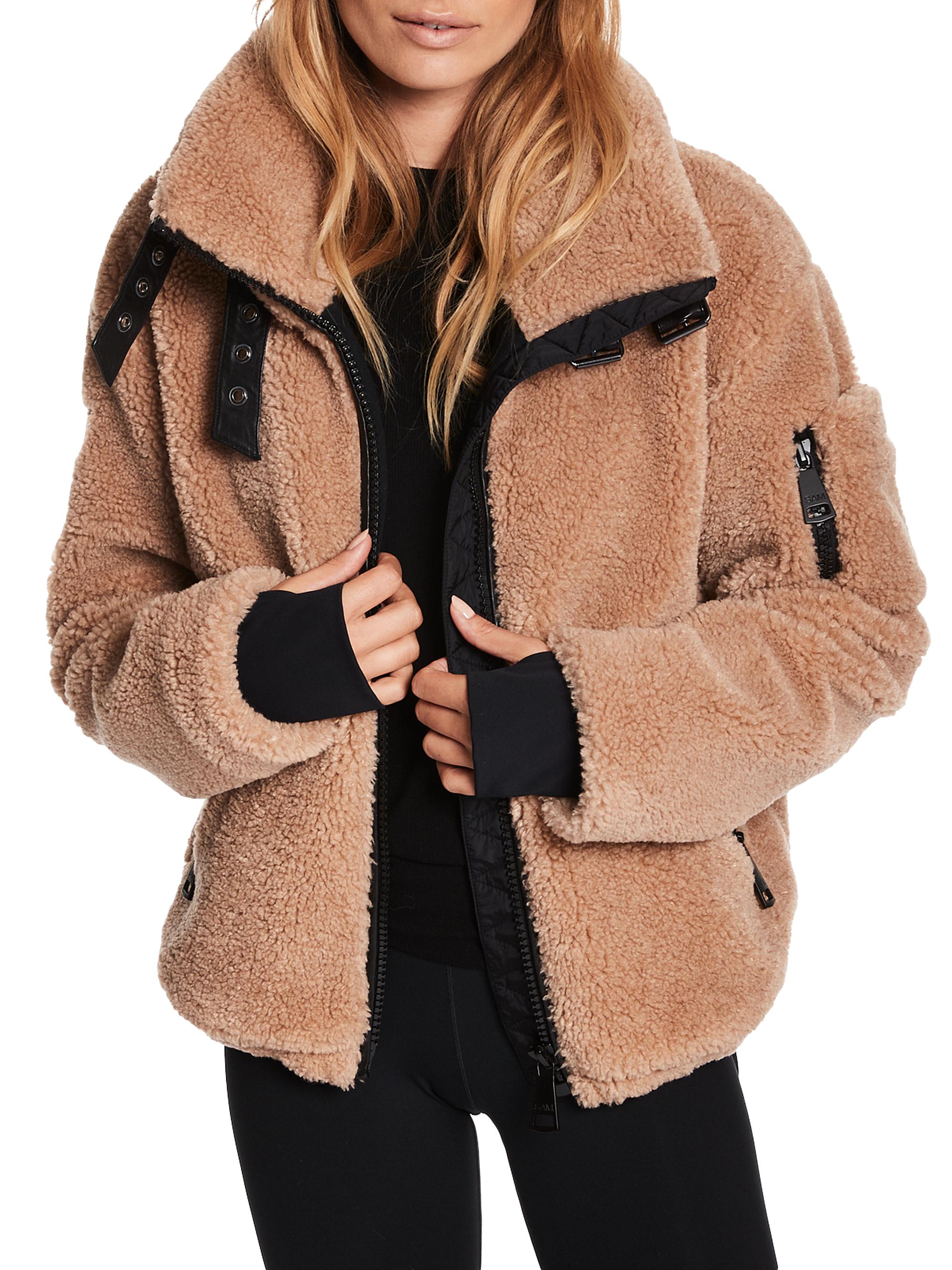 SAM. Women's Denver Sherpa Jacket - Camel | Thumbnail 2