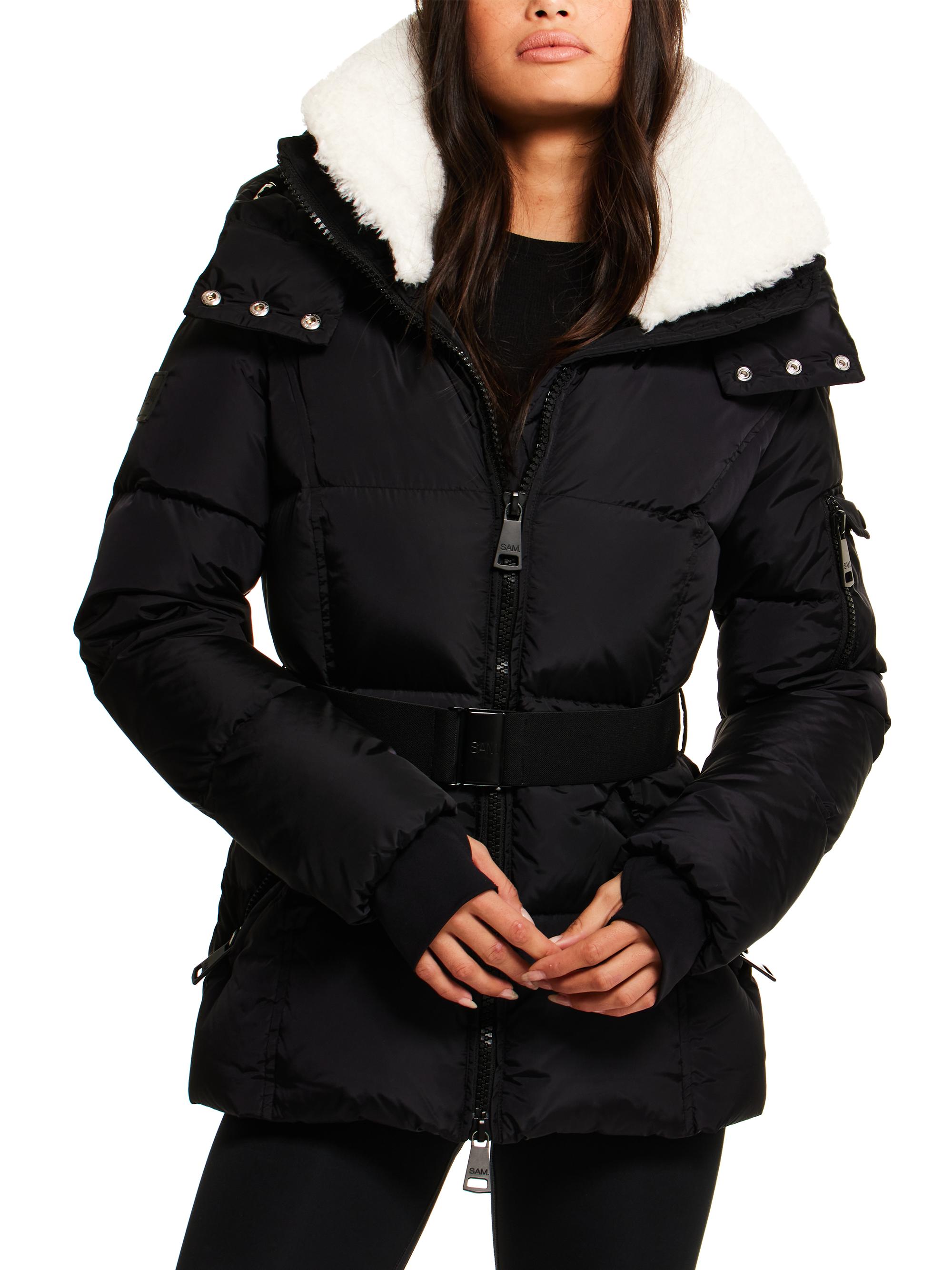 Casablanca colour-block puffer jacket - White