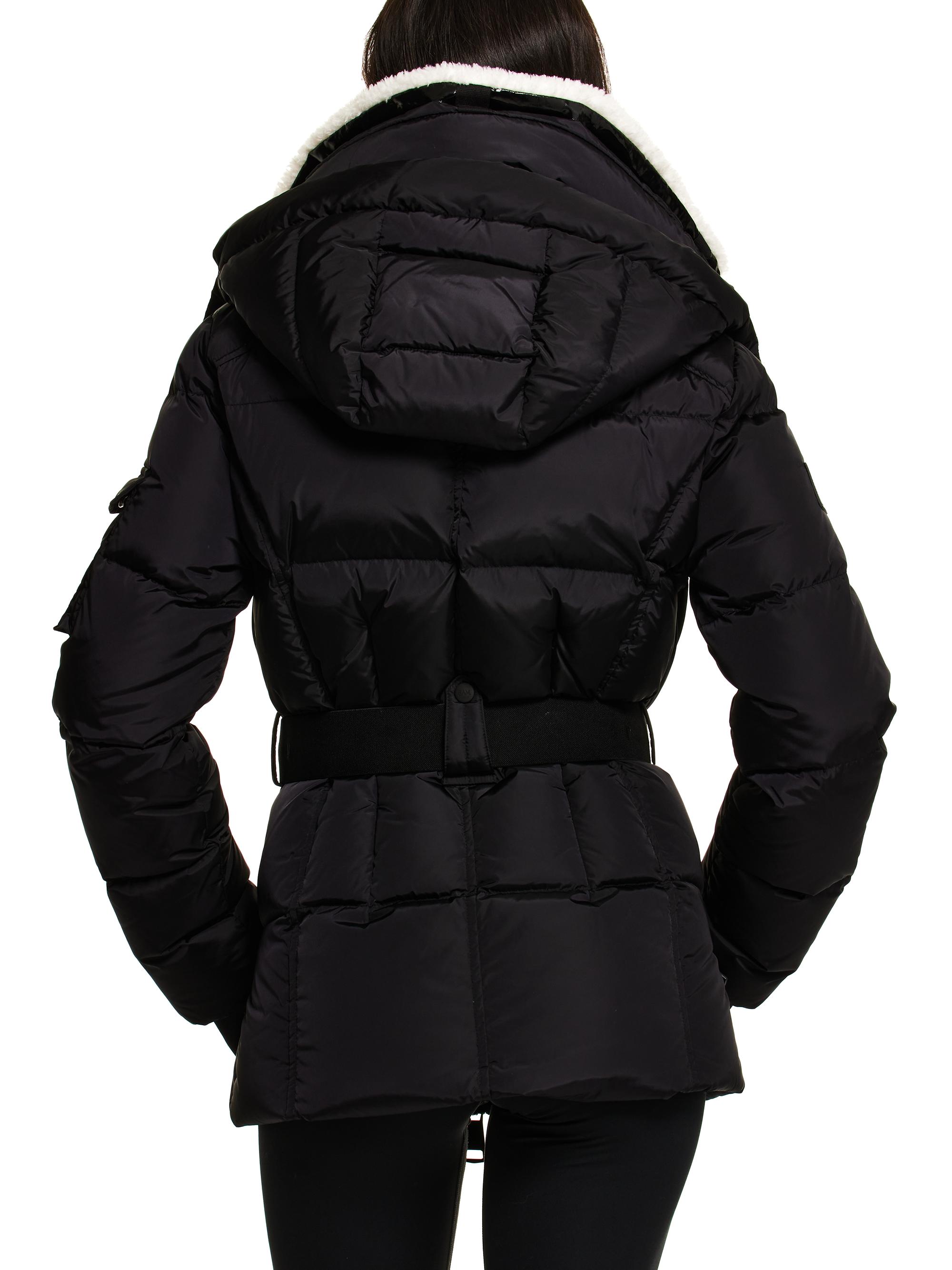 SAM. Women's Liv Belted Puffer Jacket - Black White | Thumbnail 3