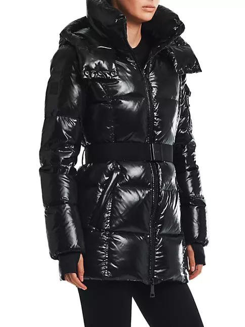 Louis Vuitton LV leather fur collar down jacket coat women black winter in  2023