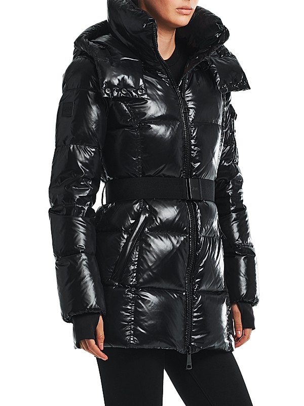 Shop SAM. Soho Belted Down Mid-Length Puffer Jacket | Saks Shop SAM. Soho Belted Down Mid-Length Puffer Jacket | Saks