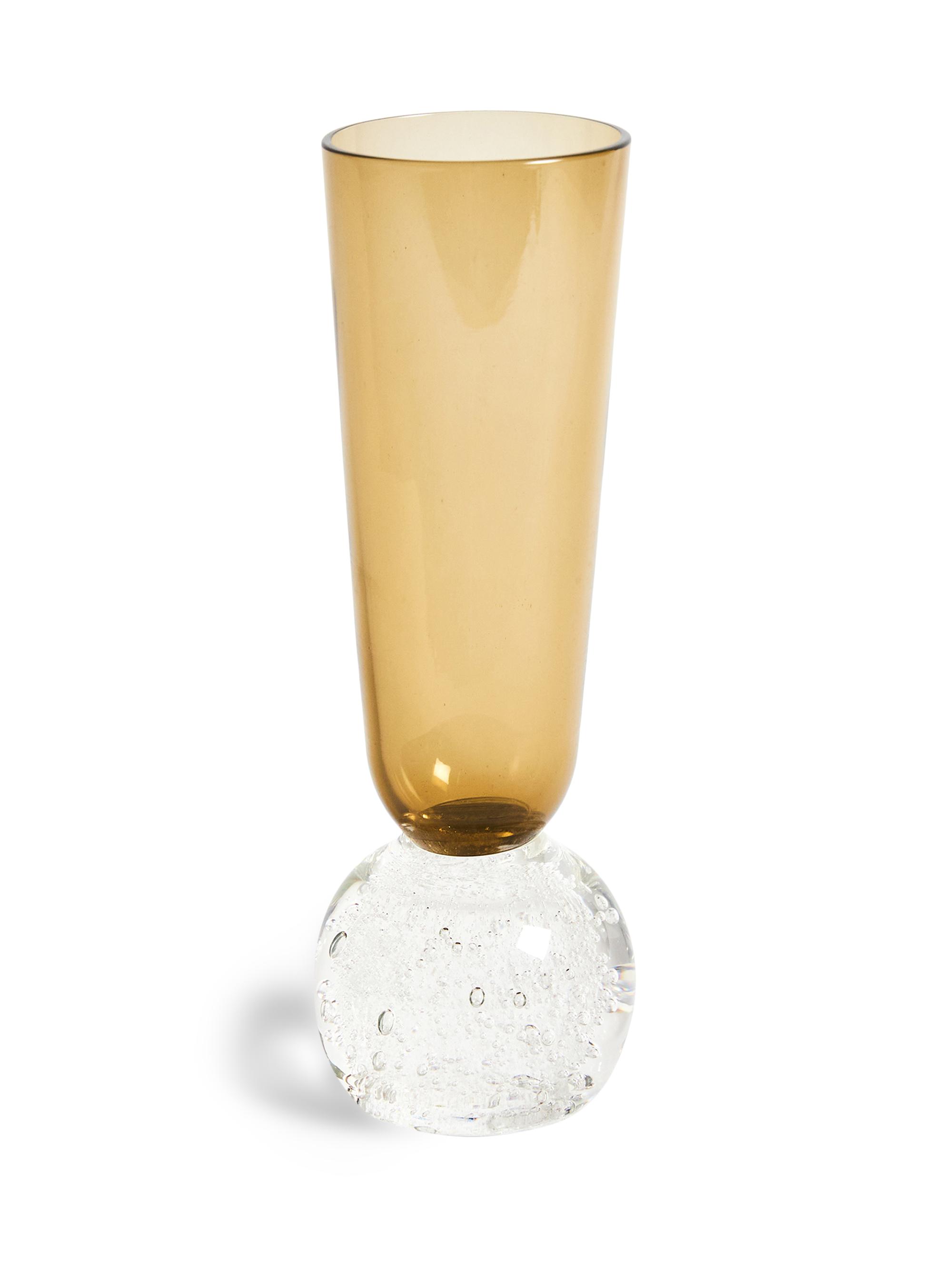 Misette Bubble Glass Champagne Glasses - Smoky Topaz