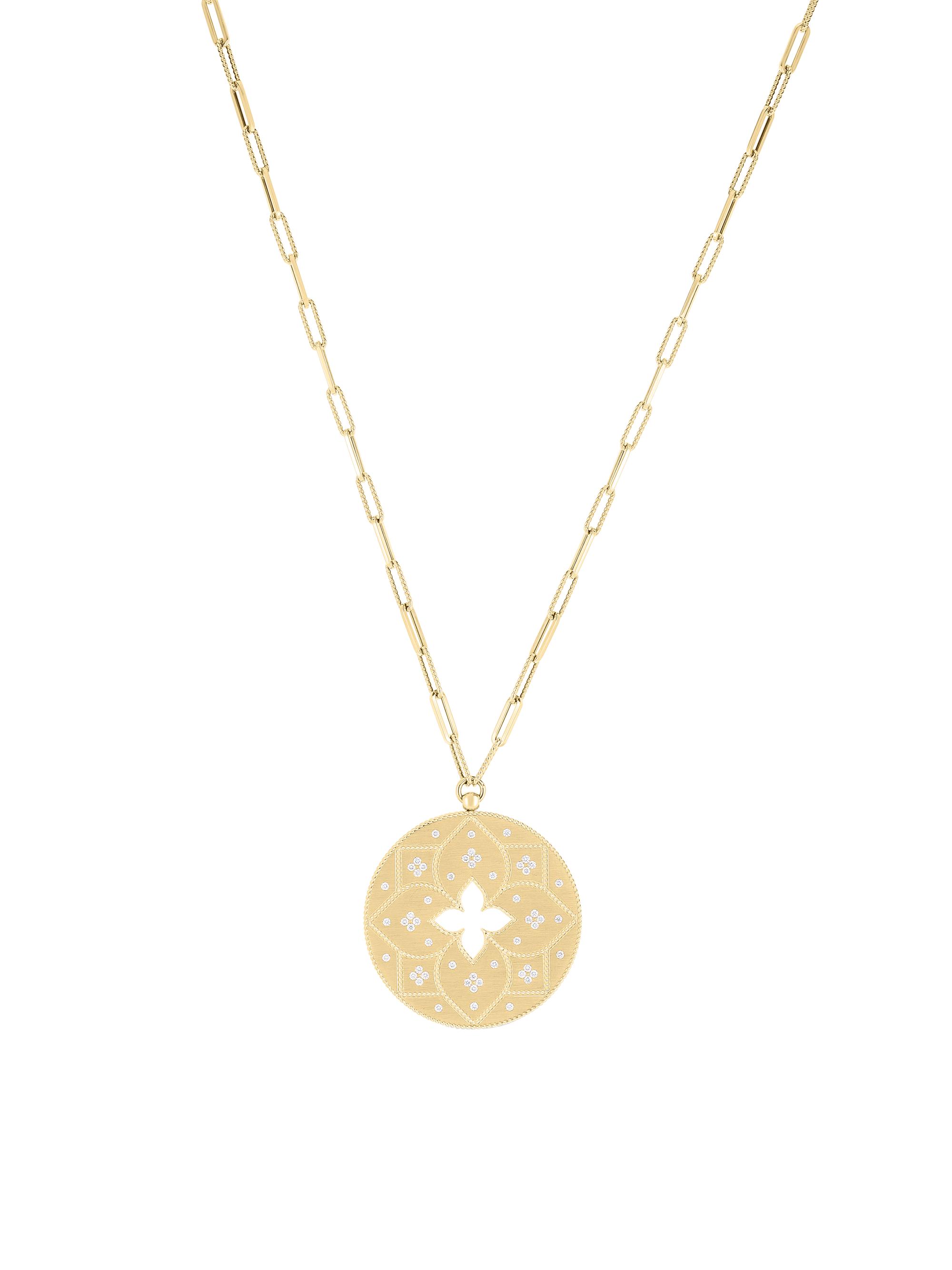 Roberto Coin Women's Venetian Princess 18K Gold & Diamond Pendant Necklace - Yellow Gold