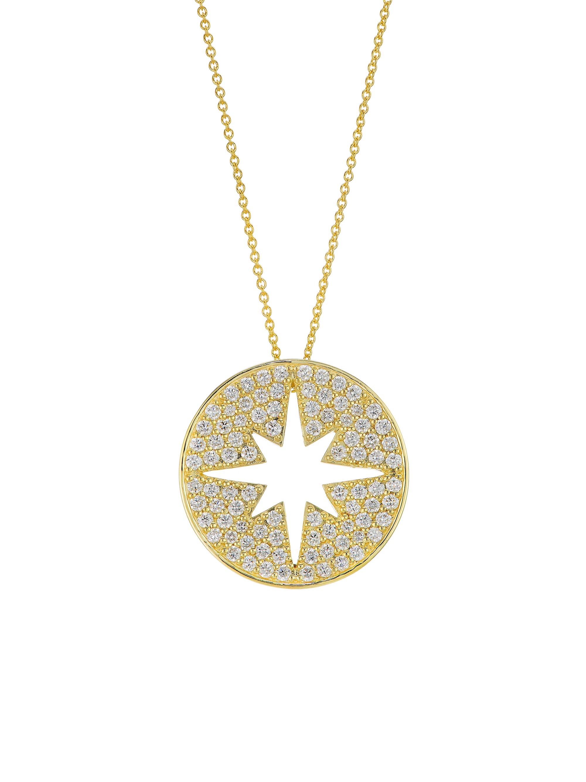 Roberto Coin Women's Tiny Treasures 18K Yellow Gold & 1.02 TCW Diamond Starburst Pendant Necklace - Yellow Gold