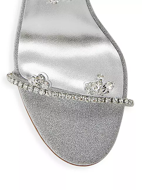 Christian Louboutin, Shoes, White Glitter Louboutin Heels 41 Perfect For  Your Wedding