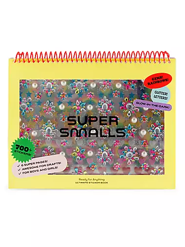 Super Smalls Kids' Butterfly Gem Face Stickers in Yellow Multi