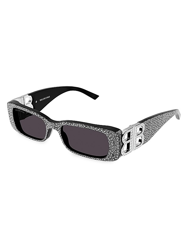 Shop Balenciaga Dynasty 51MM Rectangular Sunglasses | Saks Shop Balenciaga Dynasty 51MM Rectangular Sunglasses | Saks