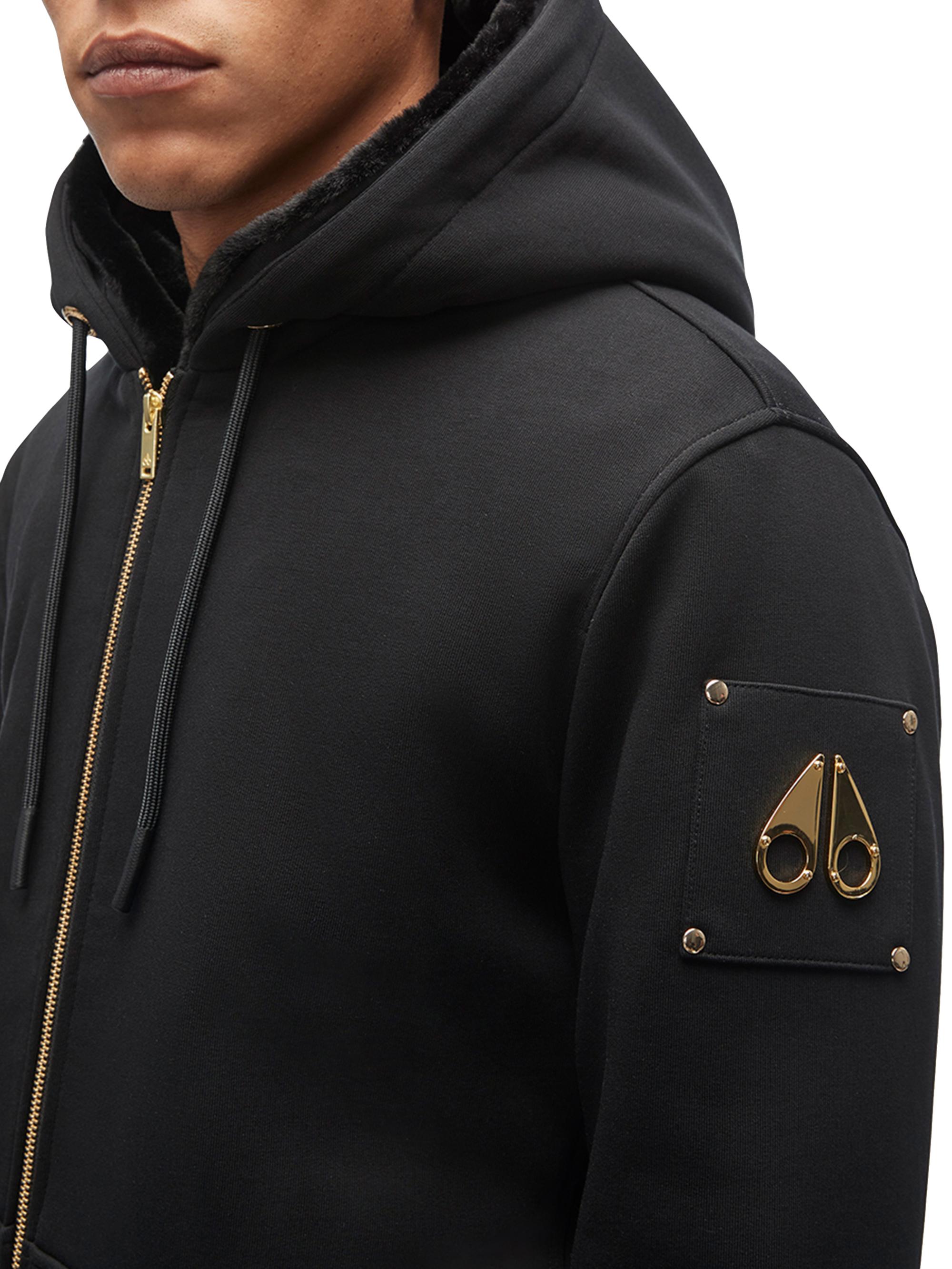 か*ろ様 Moose knuckles  down hoodie ja Moose Knuckles logo-plaque zip-up Hoodie | Black | FARFETCH