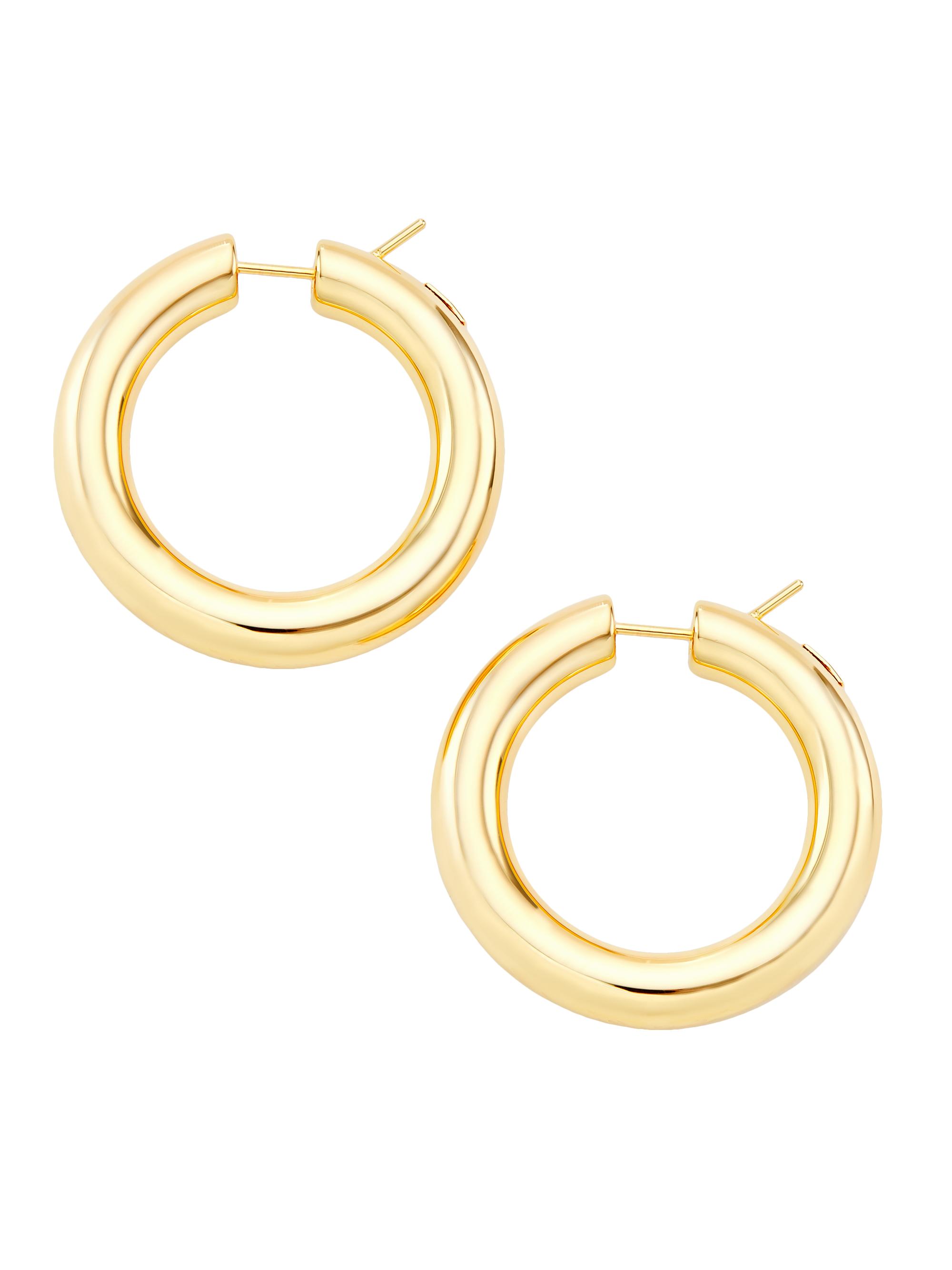 Saks Fifth Avenue Collection Women's 14K Yellow Gold Tubular Hoop Earrings/5MM x 35MM - Gold