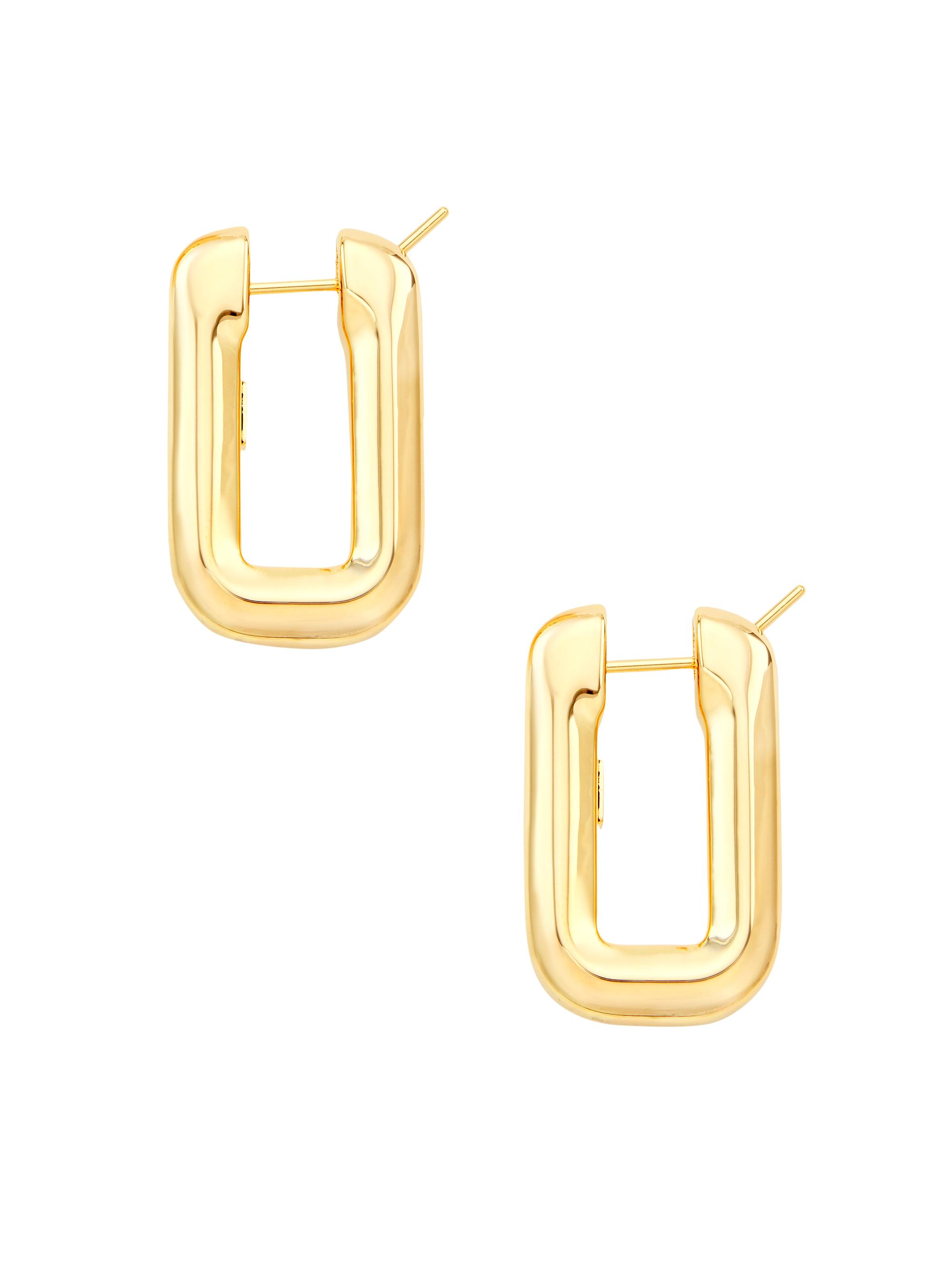 Saks Fifth Avenue Collection Women's 14K Yellow Gold Rectangular Hoop Earrings - Gold