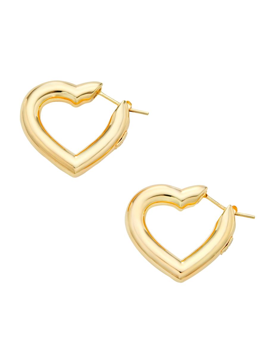 Saks Fifth Avenue Collection 14K Yellow Gold Heart Hoop Earrings